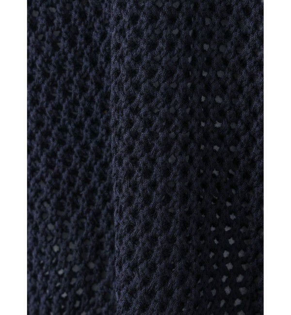 mizuiro ind「mizuiro ind メッシュVネックカーディガン」|カーディガン|