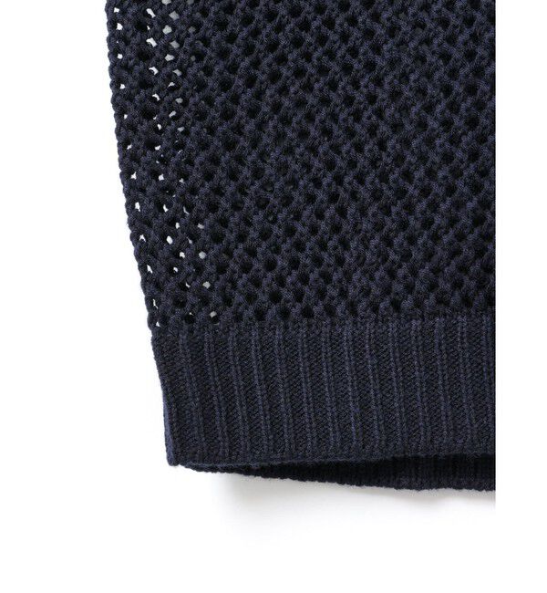 mizuiro ind「mizuiro ind メッシュVネックカーディガン」|カーディガン|