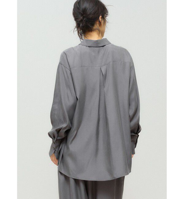 MIDIUMISOLID「MIDIUMISOLID for Ladies リラックスキュプラシャツ」|シャツ・ブラウス|