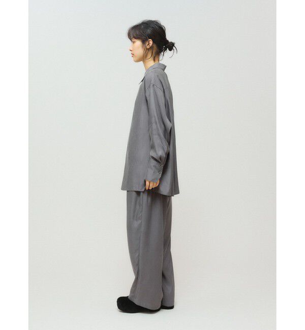 MIDIUMISOLID「MIDIUMISOLID for Ladies リラックスキュプラシャツ」|シャツ・ブラウス|