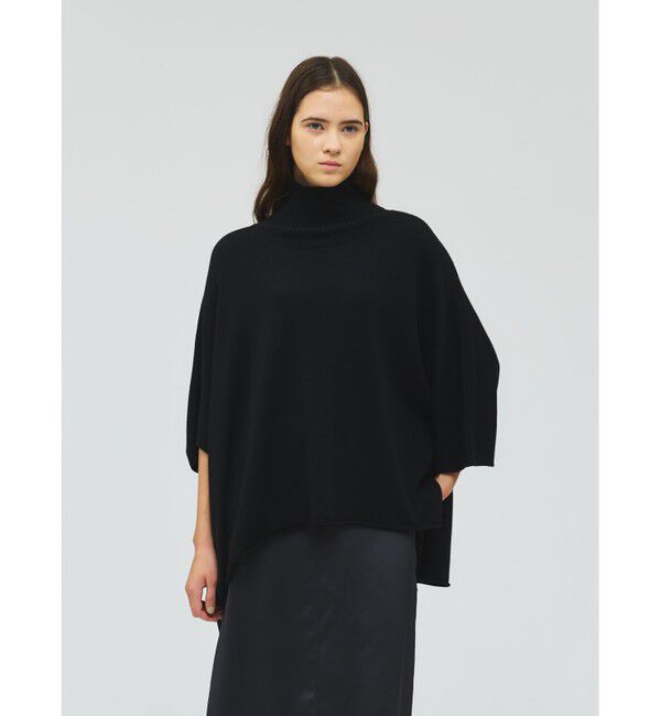 mizuiro ind「mizuiro ind ポンチョライクプルオーバー」|ニット・セーター|