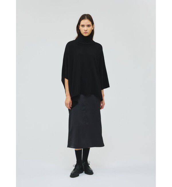 mizuiro ind「mizuiro ind ポンチョライクプルオーバー」|ニット・セーター|