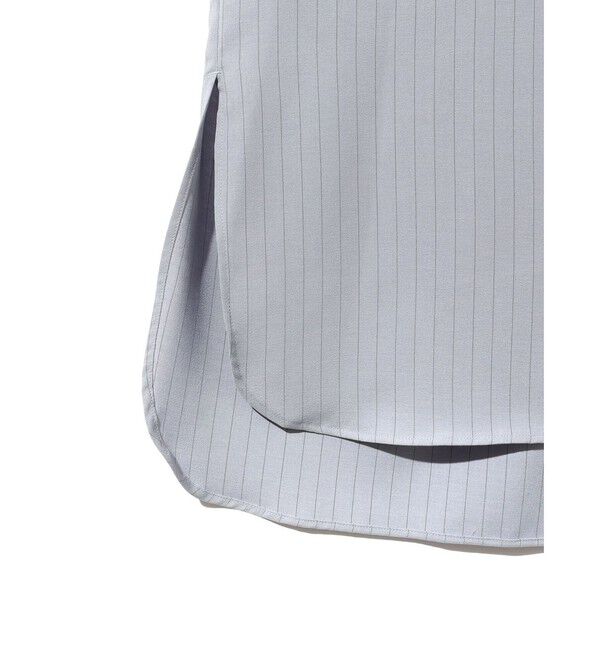 MIDIUMISOLID「MIDIUMISOLID バンドカラーロングシャツ」|シャツ・ブラウス|