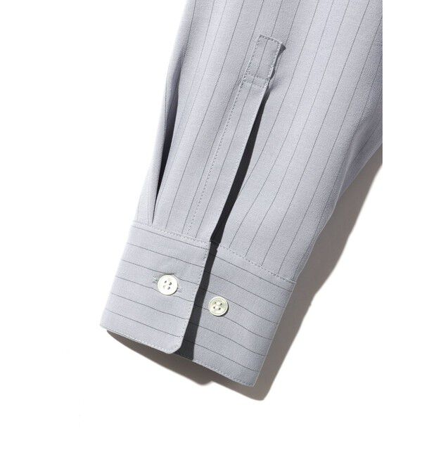 MIDIUMISOLID「MIDIUMISOLID バンドカラーロングシャツ」|シャツ・ブラウス|