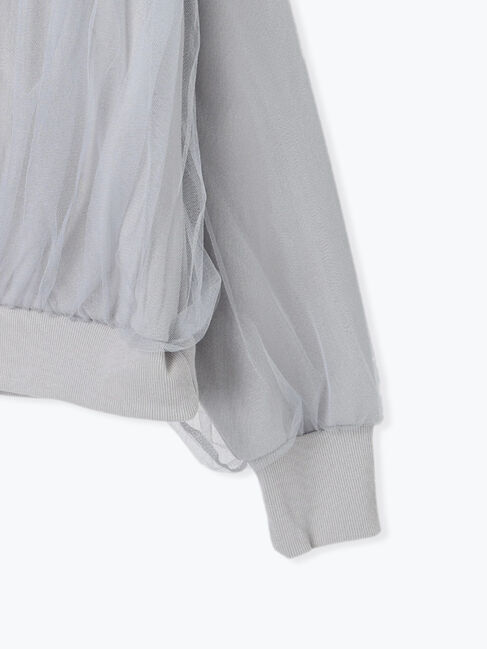 Te chichi TERRASSE「チュールドッキング裏毛スウェット」|Tシャツ・カットソー|