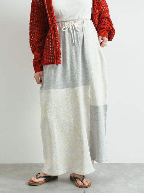 SM2「裏毛プリント配色アシメスカート」|スカート|