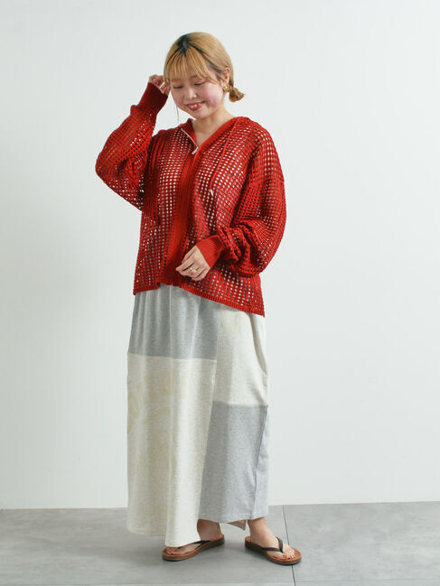 SM2「裏毛プリント配色アシメスカート」|スカート|