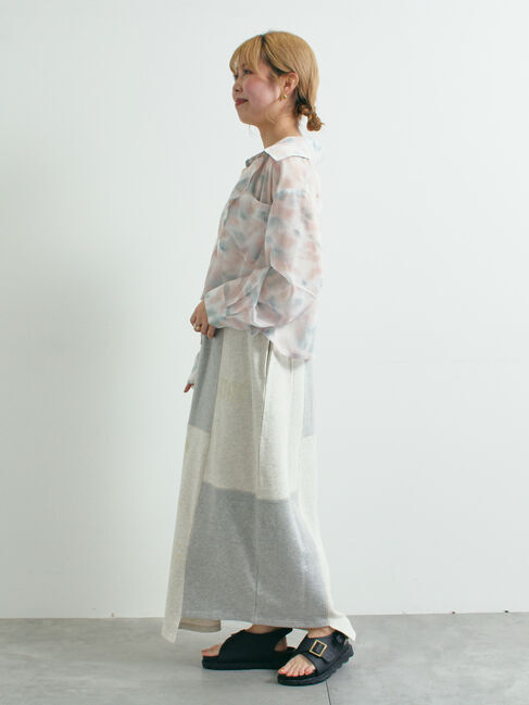 SM2「裏毛プリント配色アシメスカート」|スカート|