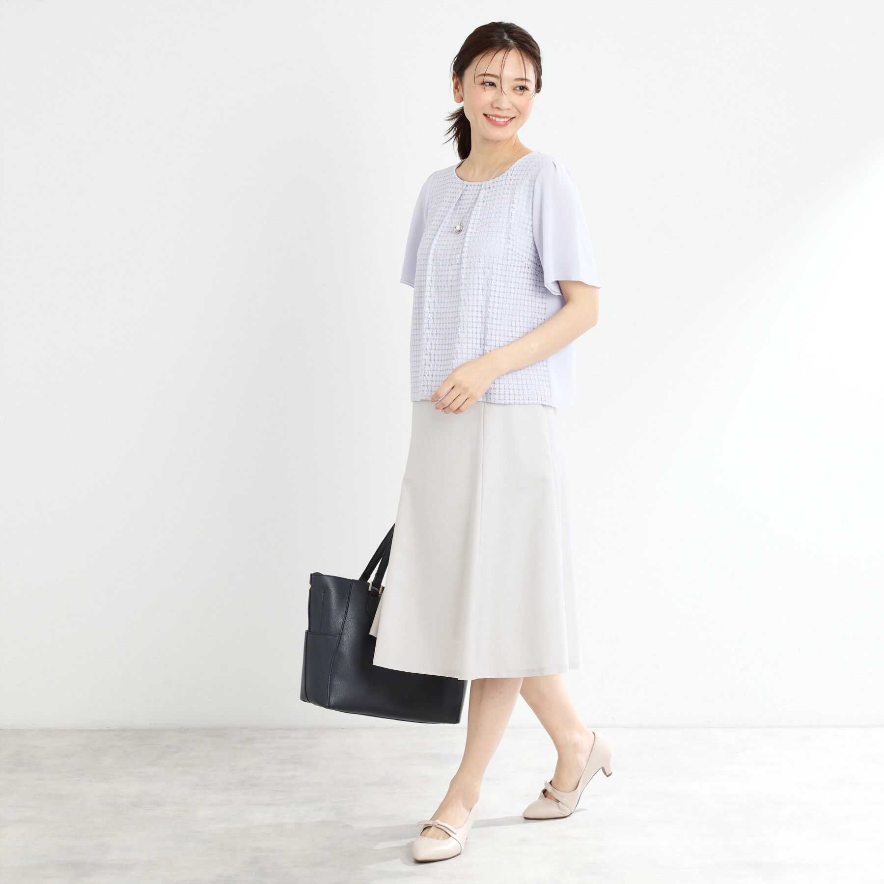 Reflect「【洗える／セットアップ可】ドライタッチフレアスカート」|スカート|