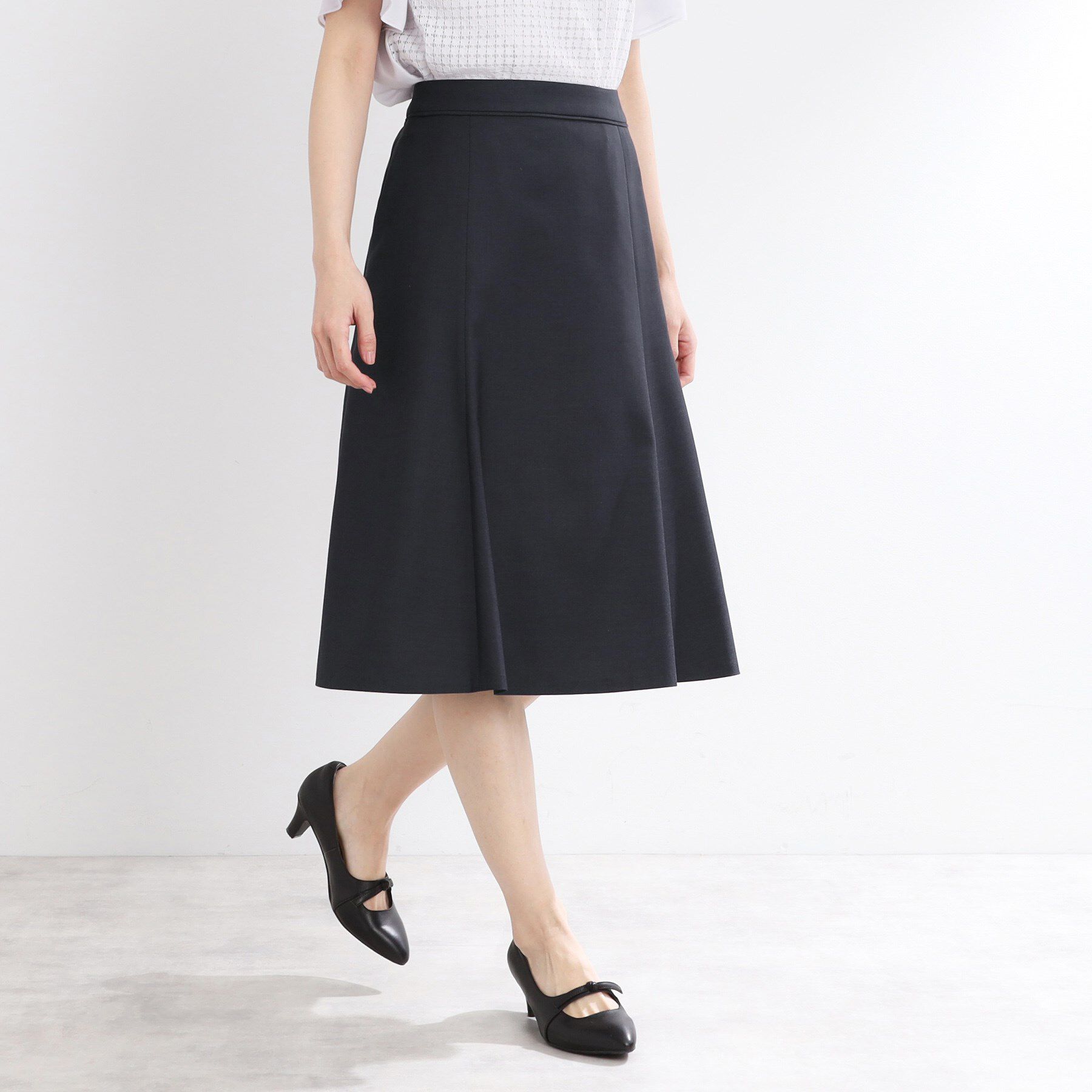 Reflect「【洗える／セットアップ可】ドライタッチフレアスカート」|スカート|