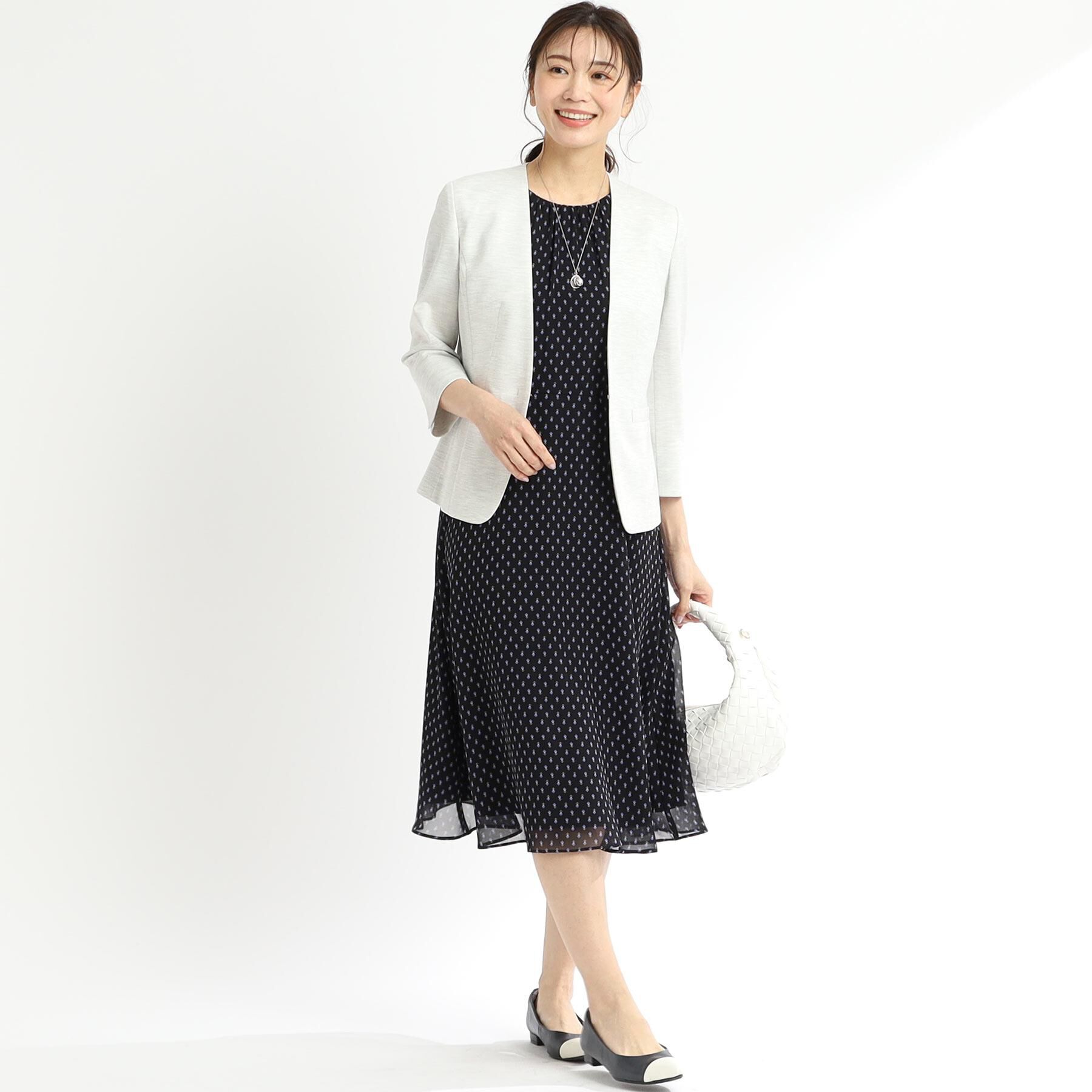 Reflect「【夏SALE／WEB先行カラーあり／マシンウォッシュ可】コツキ幾何柄ワンピース」|ワンピース|