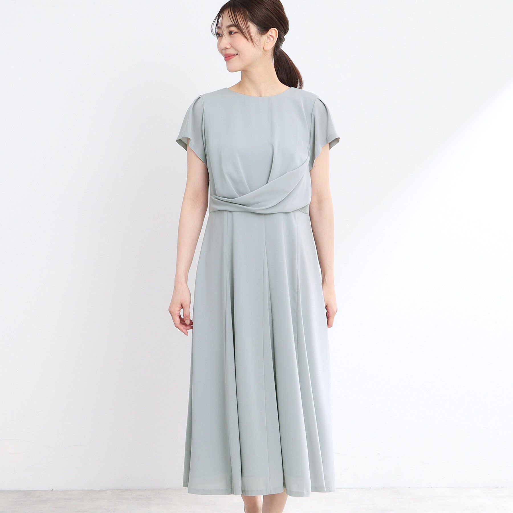 Reflect「【R‐QUALITY／手洗い可】ドレープシルエットワンピース」|ワンピース|