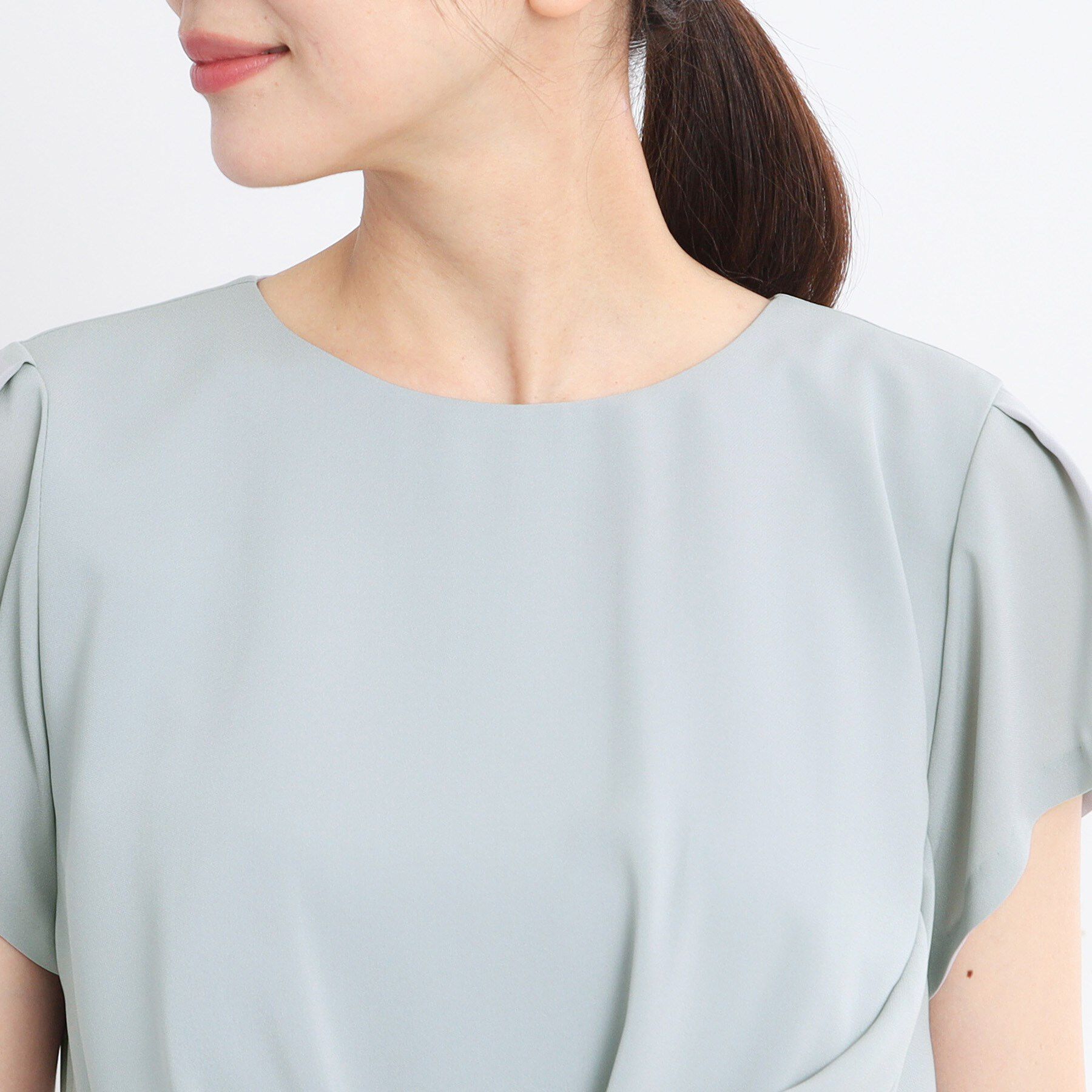 Reflect「【R‐QUALITY／手洗い可】ドレープシルエットワンピース」|ワンピース|