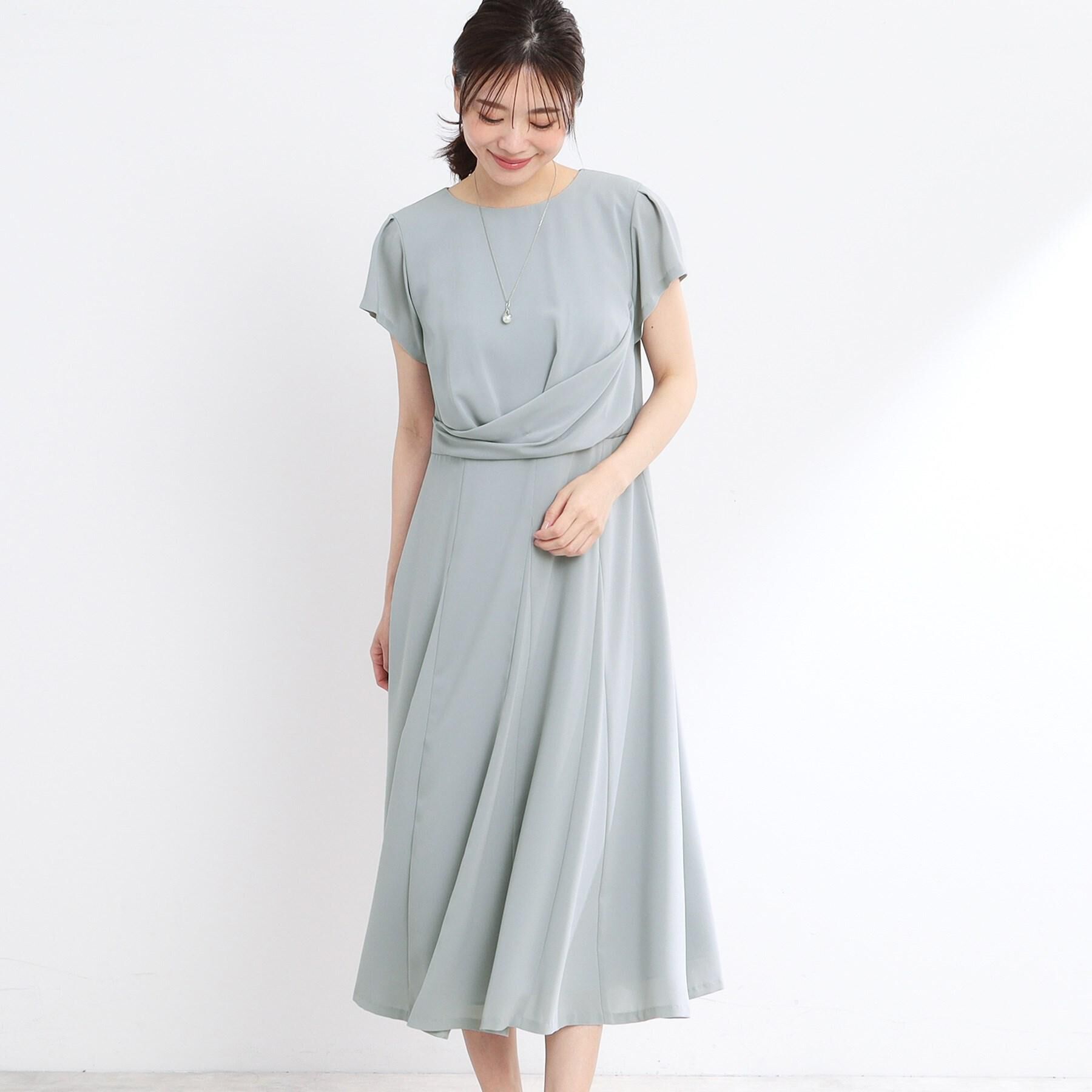 Reflect「【R‐QUALITY／手洗い可】ドレープシルエットワンピース」|ワンピース|サックスブルー(09