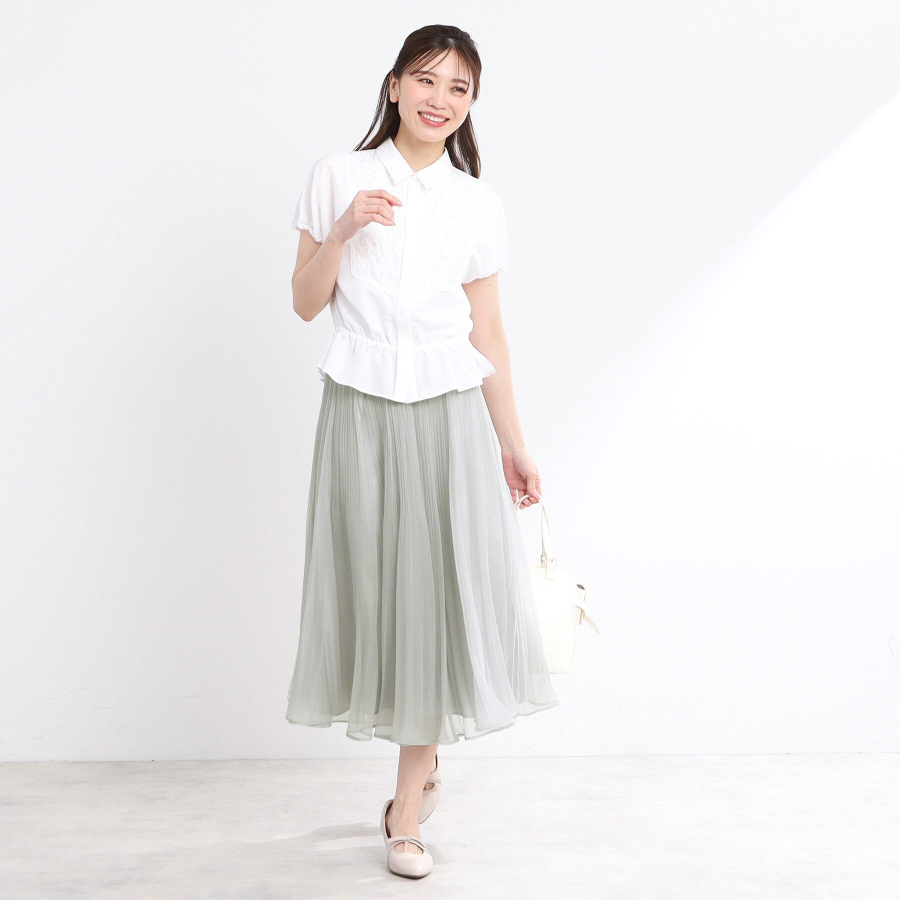 Reflect「【R‐QUALITY／手洗い可】シアープリーツスカート」|スカート|