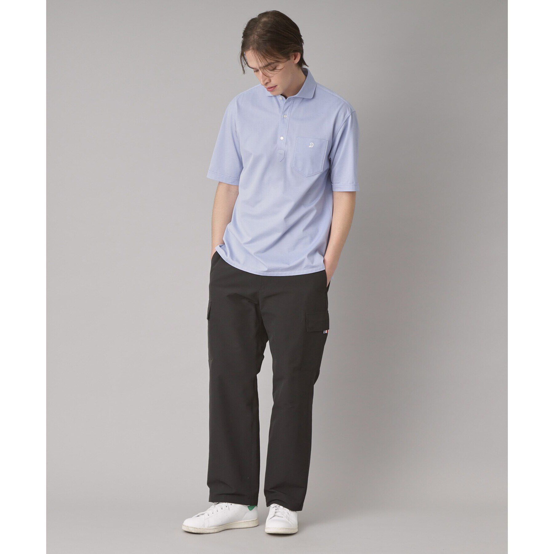 DRESSTERIOR「【吸湿速乾/Safari5月号掲載】COOL MAX プルオーバーシャツ」|ポロシャツ|