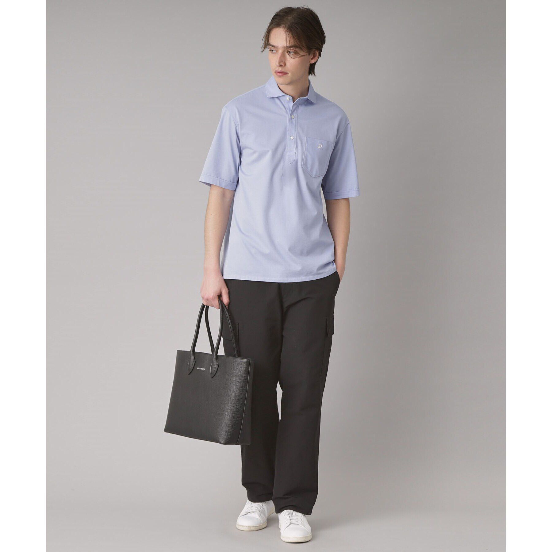 DRESSTERIOR「【吸湿速乾/Safari5月号掲載】COOL MAX プルオーバーシャツ」|ポロシャツ|