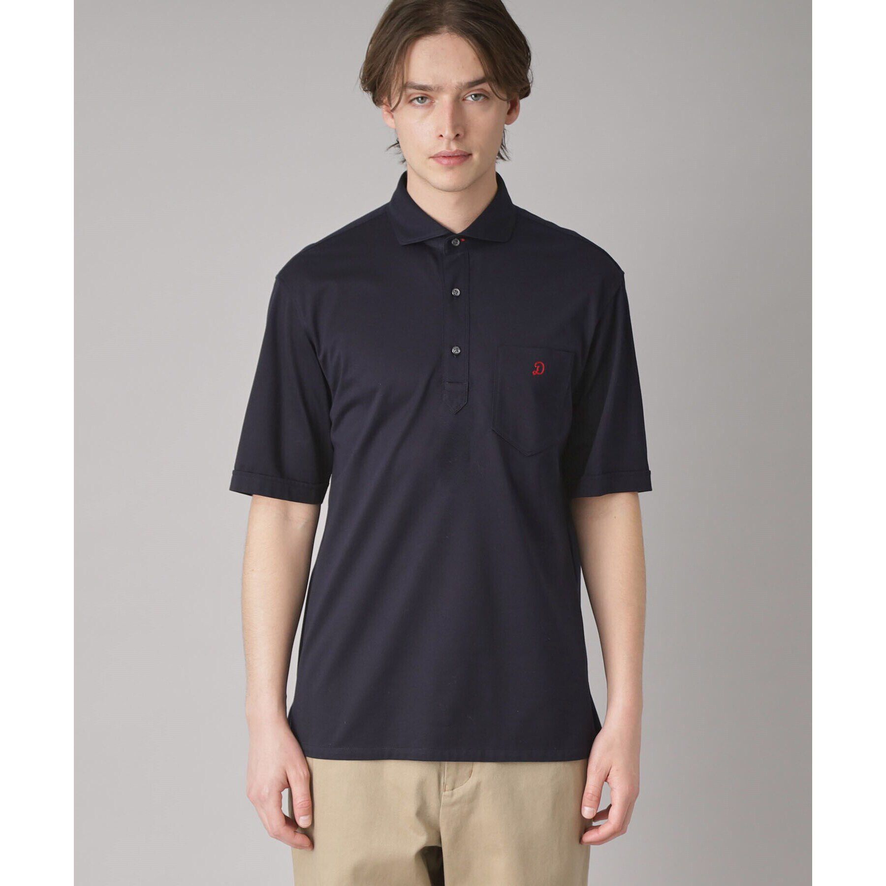 DRESSTERIOR「【吸湿速乾/Safari5月号掲載】COOL MAX プルオーバーシャツ」|ポロシャツ|