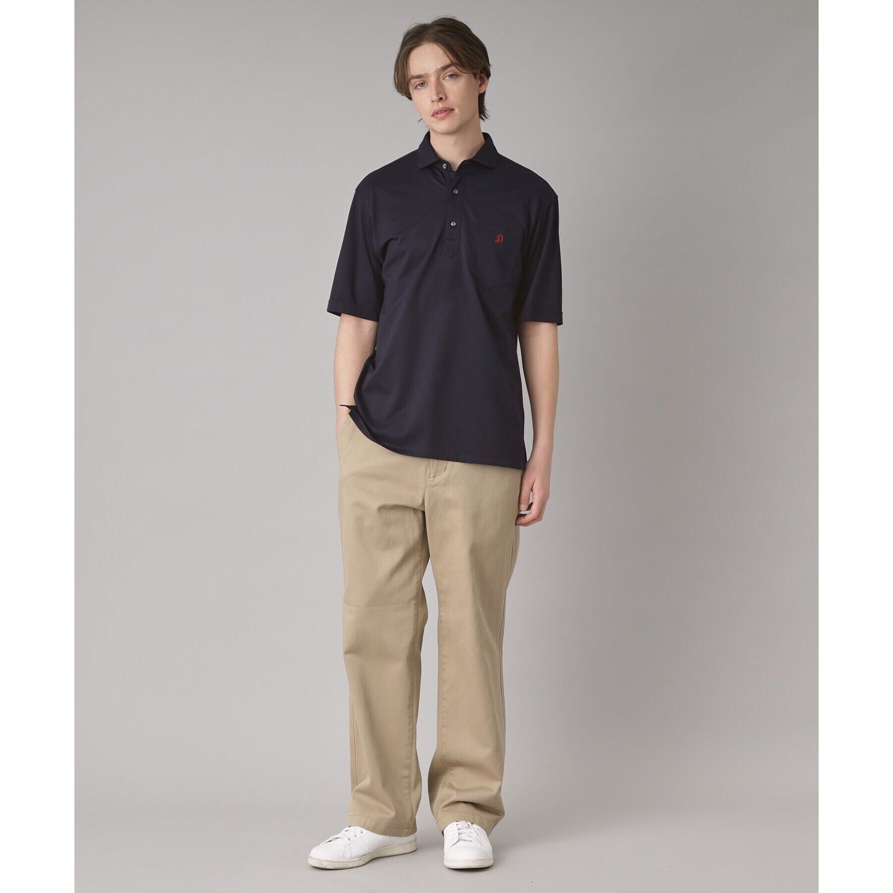 DRESSTERIOR「【吸湿速乾/Safari5月号掲載】COOL MAX プルオーバーシャツ」|ポロシャツ|