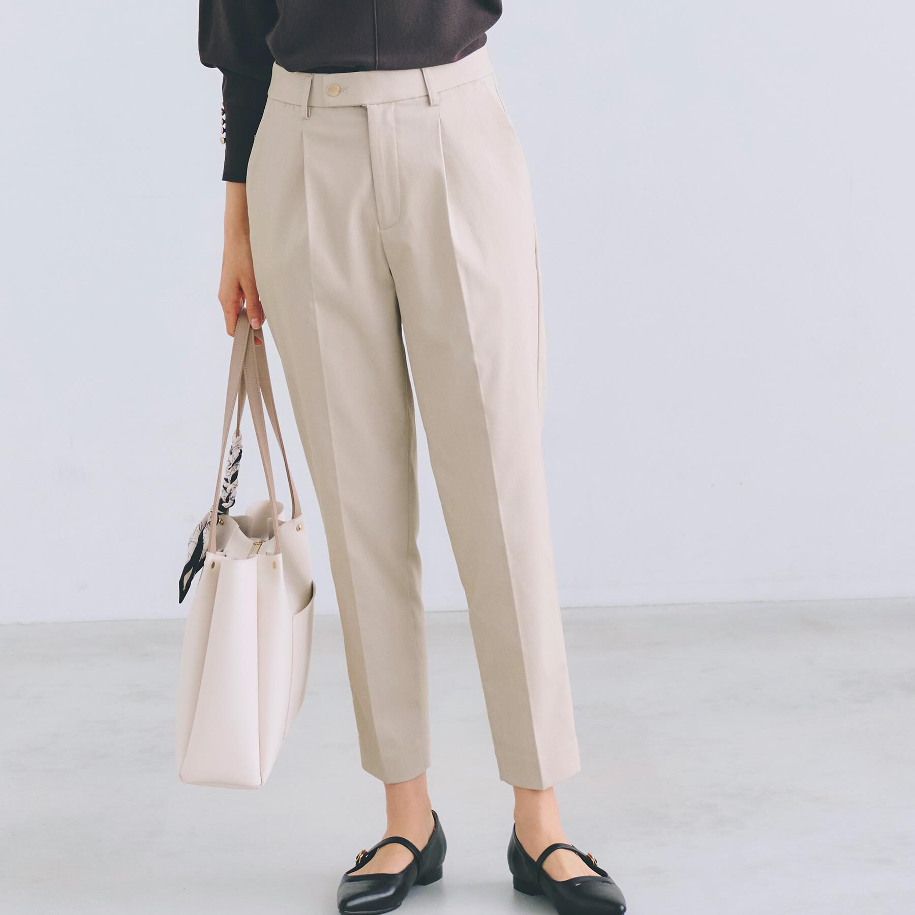 grove「【接触冷感】ハイパーストレッチテーパード」|その他|ライトベージュ(05