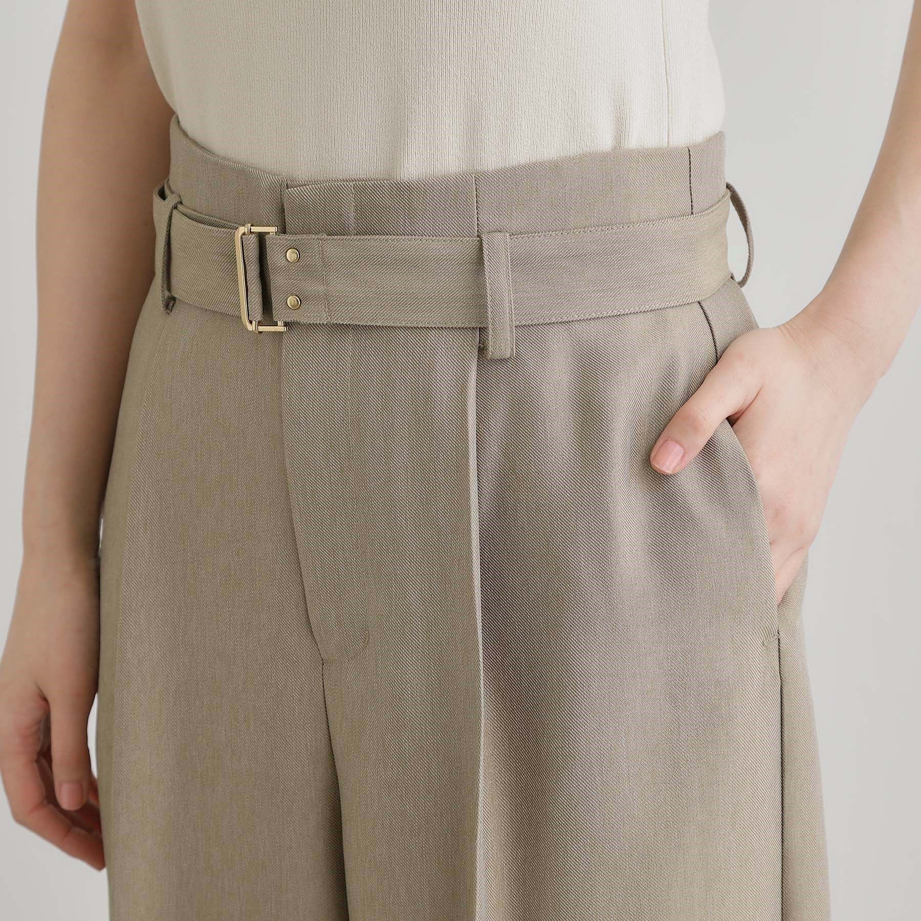 grove「デニムライクベルト付きワイドパンツ」|その他|