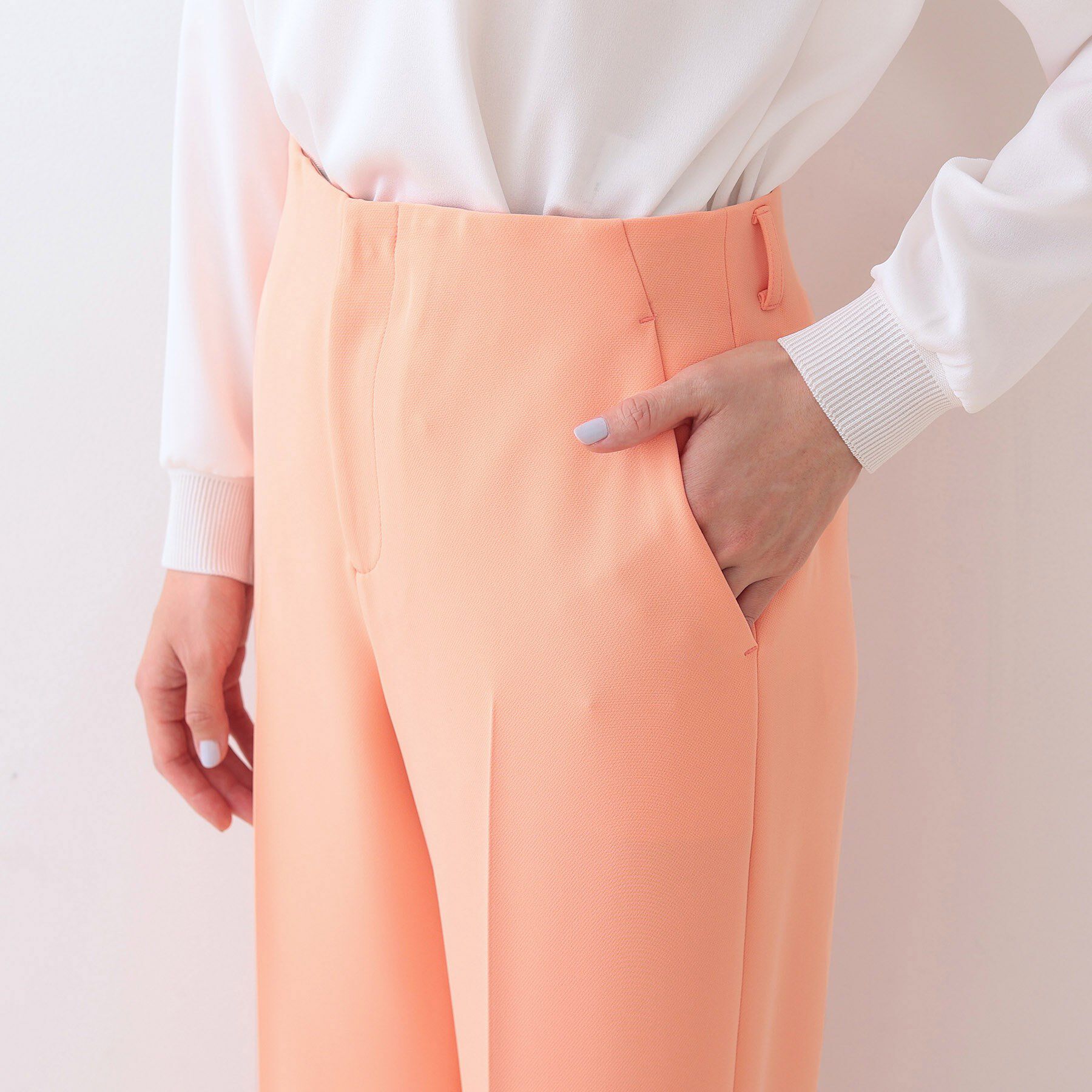 INDIVI「【復活！褒められパンツ】ストレッチ ワイドパンツ」|その他|