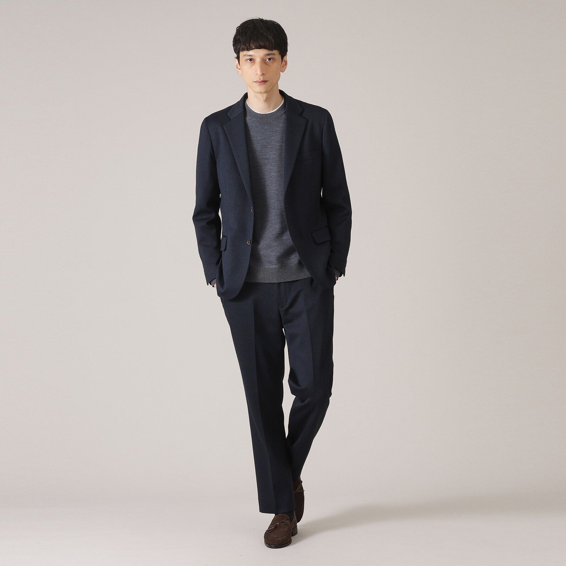 TAKEO KIKUCHI「【尾州織】ウールブレンド ムリネ千鳥パンツ / セットアップ対応」|その他|