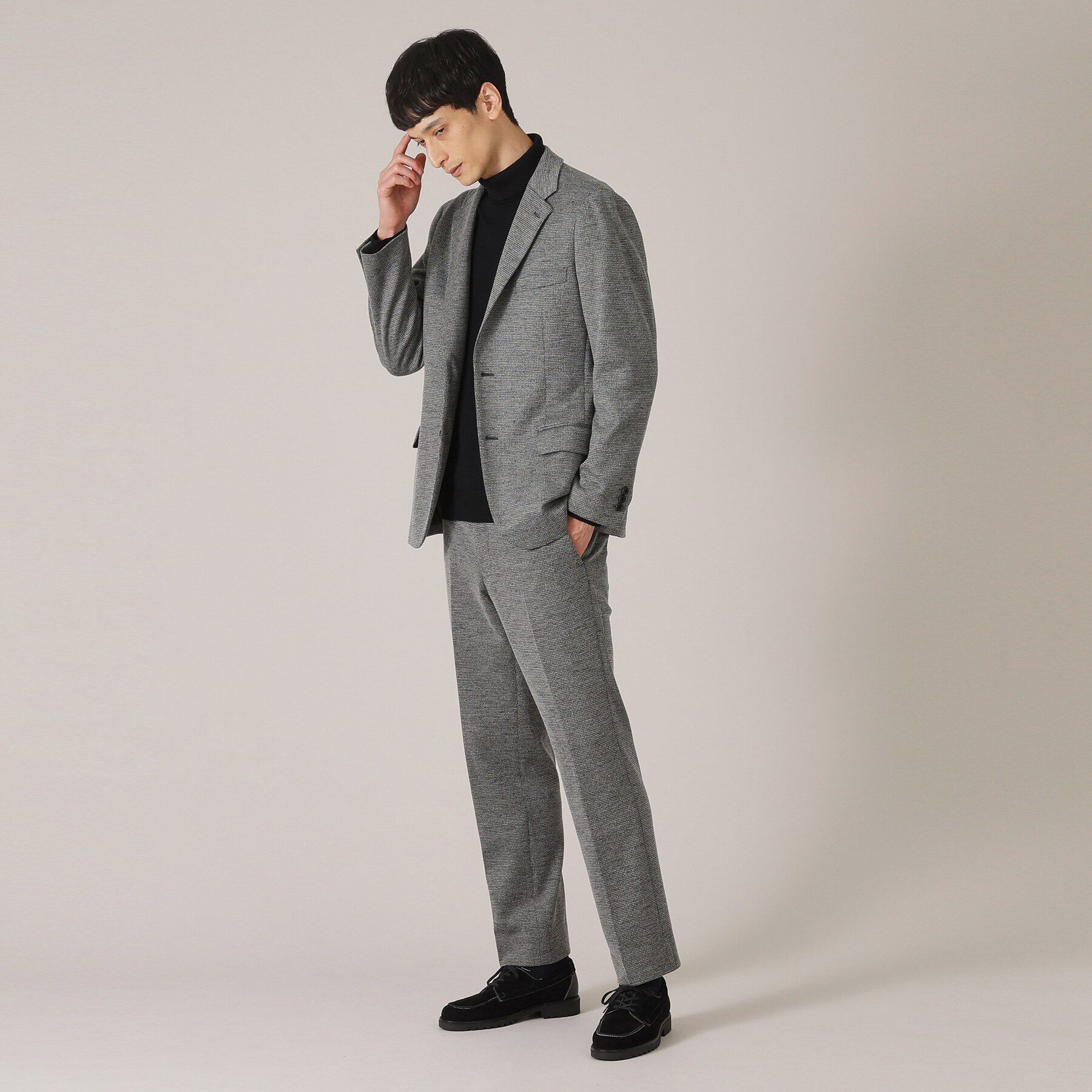 TAKEO KIKUCHI「【尾州織】ウールブレンド ムリネ千鳥パンツ / セットアップ対応」|その他|