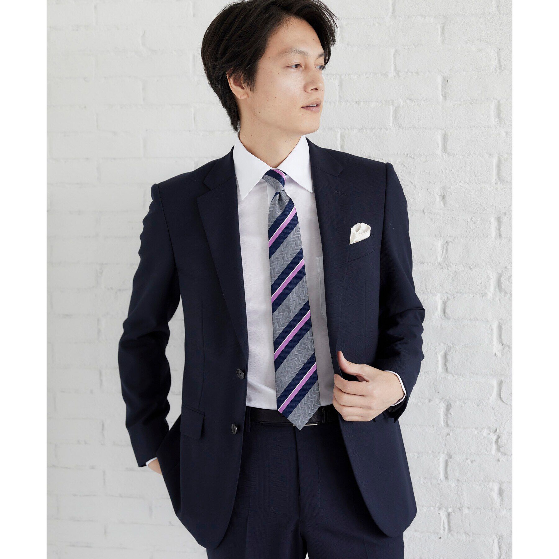 TAKEO KIKUCHI「【THE FLAGSHIP】矢羽根文様（やばねもん）ストライプ ネクタイ」|ネクタイ・蝶ネクタイ|