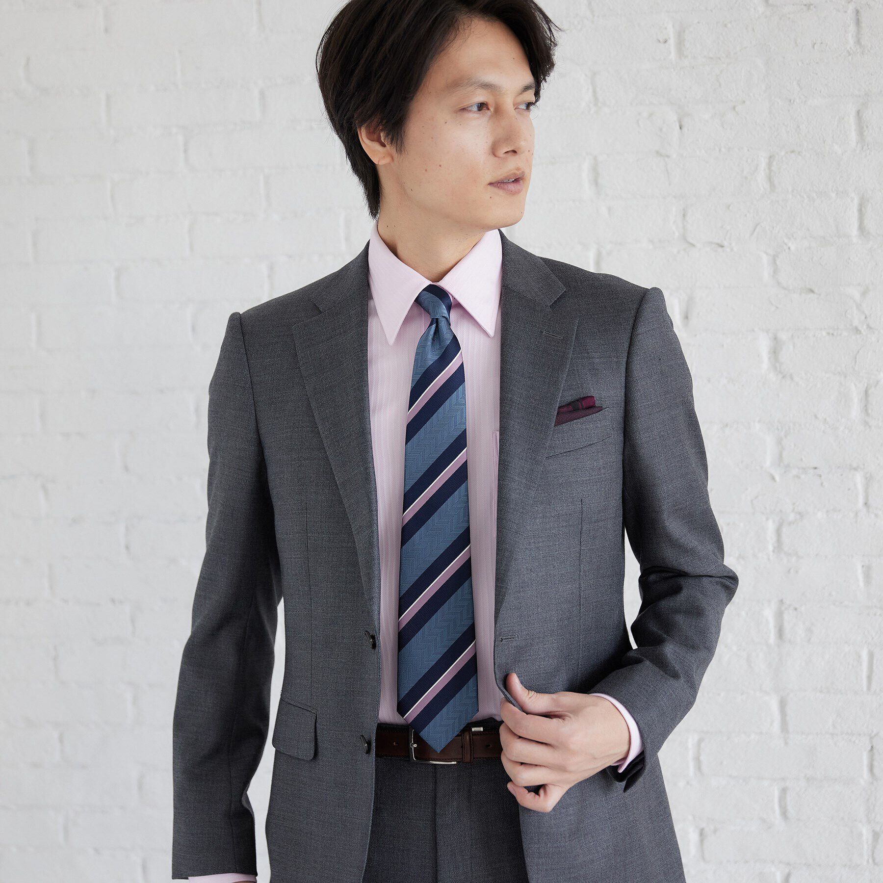 TAKEO KIKUCHI「【THE FLAGSHIP】矢羽根文様（やばねもん）ストライプ ネクタイ」|ネクタイ・蝶ネクタイ|