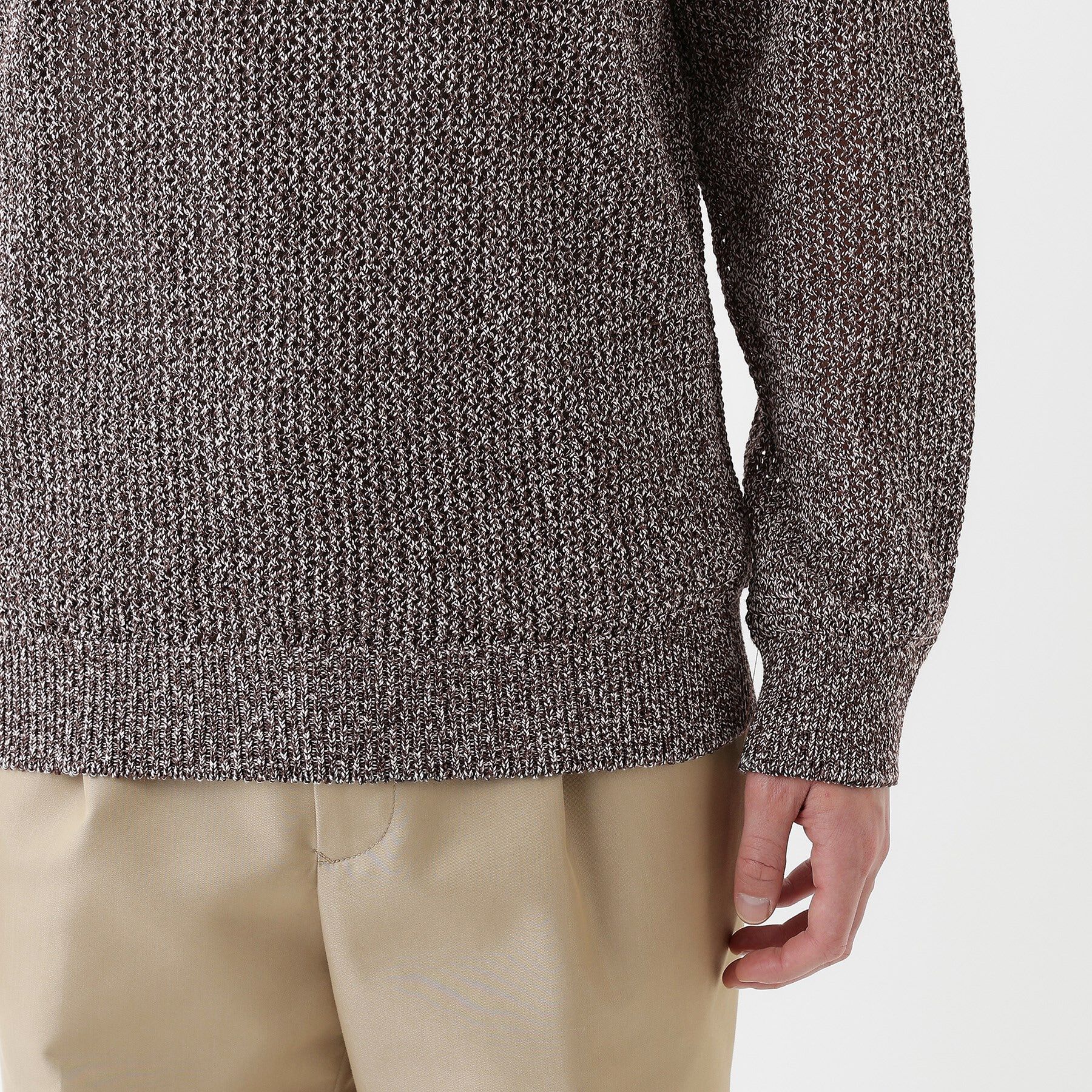 TAKEO KIKUCHI「【THE FLAGSHIP】ペーパーライク メランジニット」|ニット・セーター|