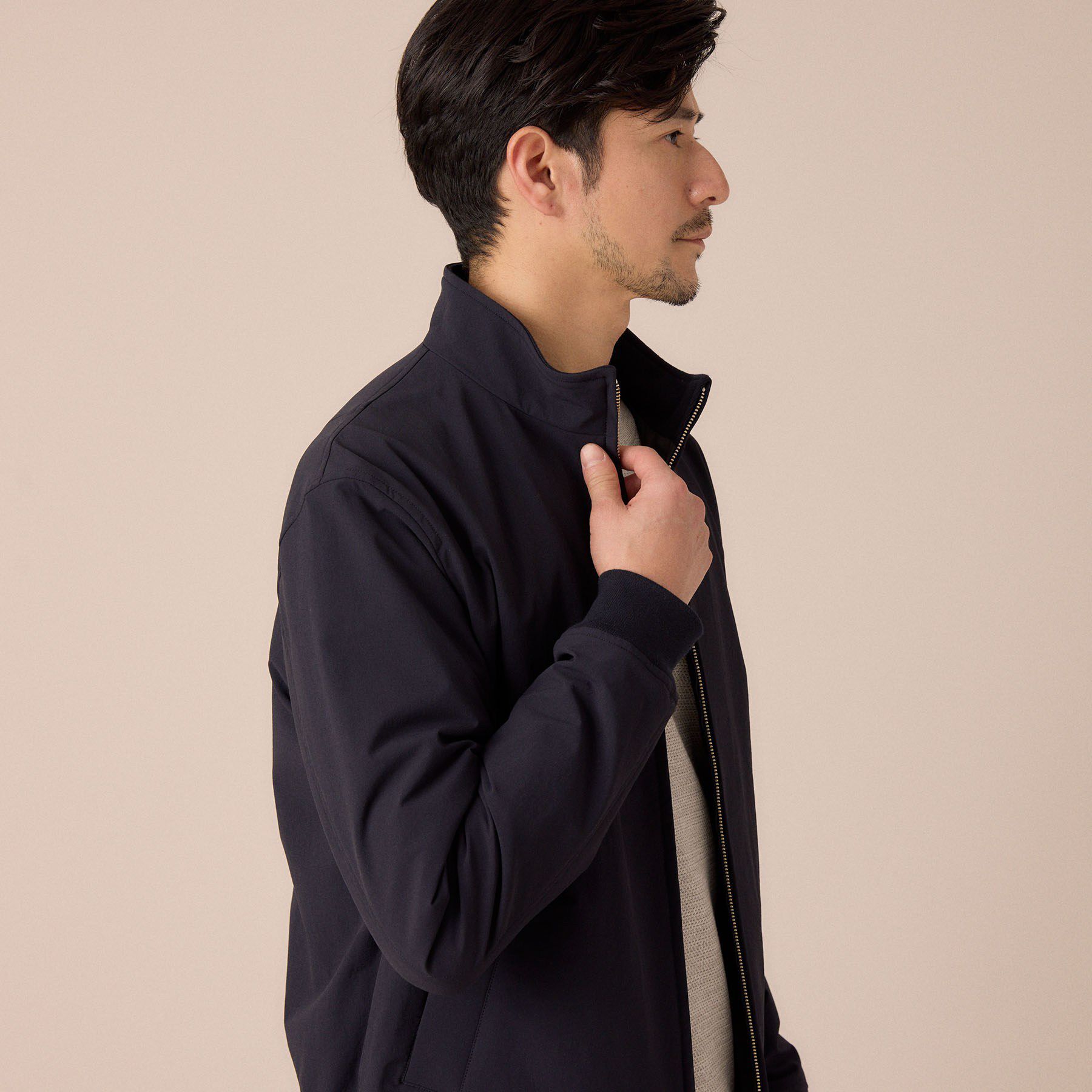 TAKEO KIKUCHI「スタンドカラー ショート リブ ブルゾン」|ブルゾン・スタジャン|