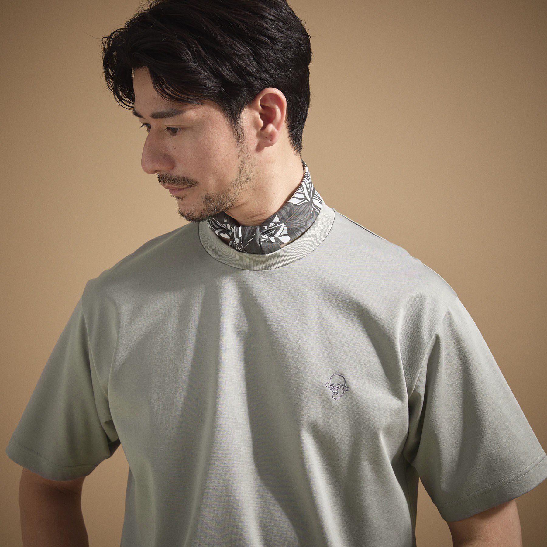 TAKEO KIKUCHI「ワンストローク刺繍 半袖 Tシャツ」|Tシャツ・カットソー|