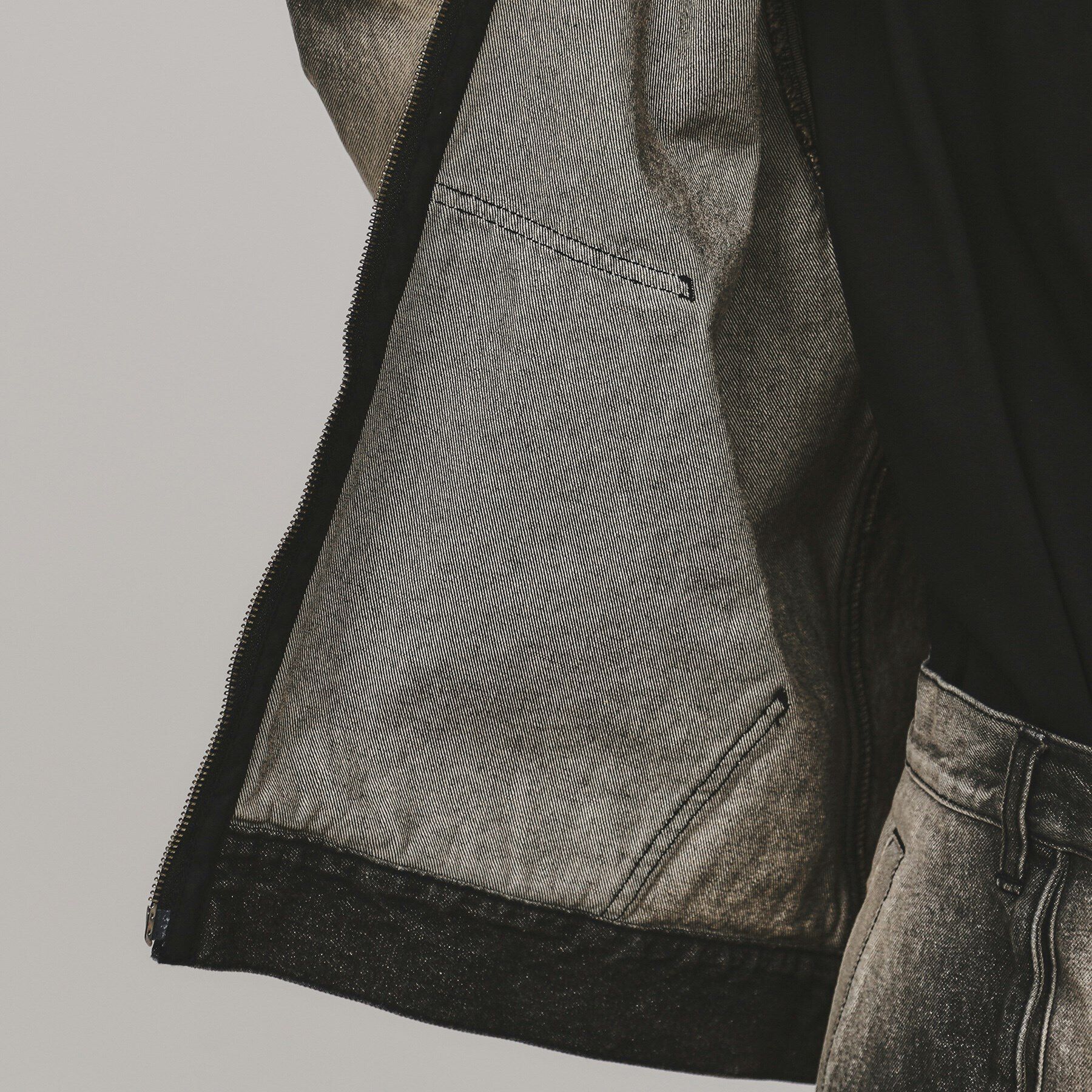 tk.TAKEO KIKUCHI「【セットアップ対応】フーデットデニムブルゾン」|デニムジャケット|