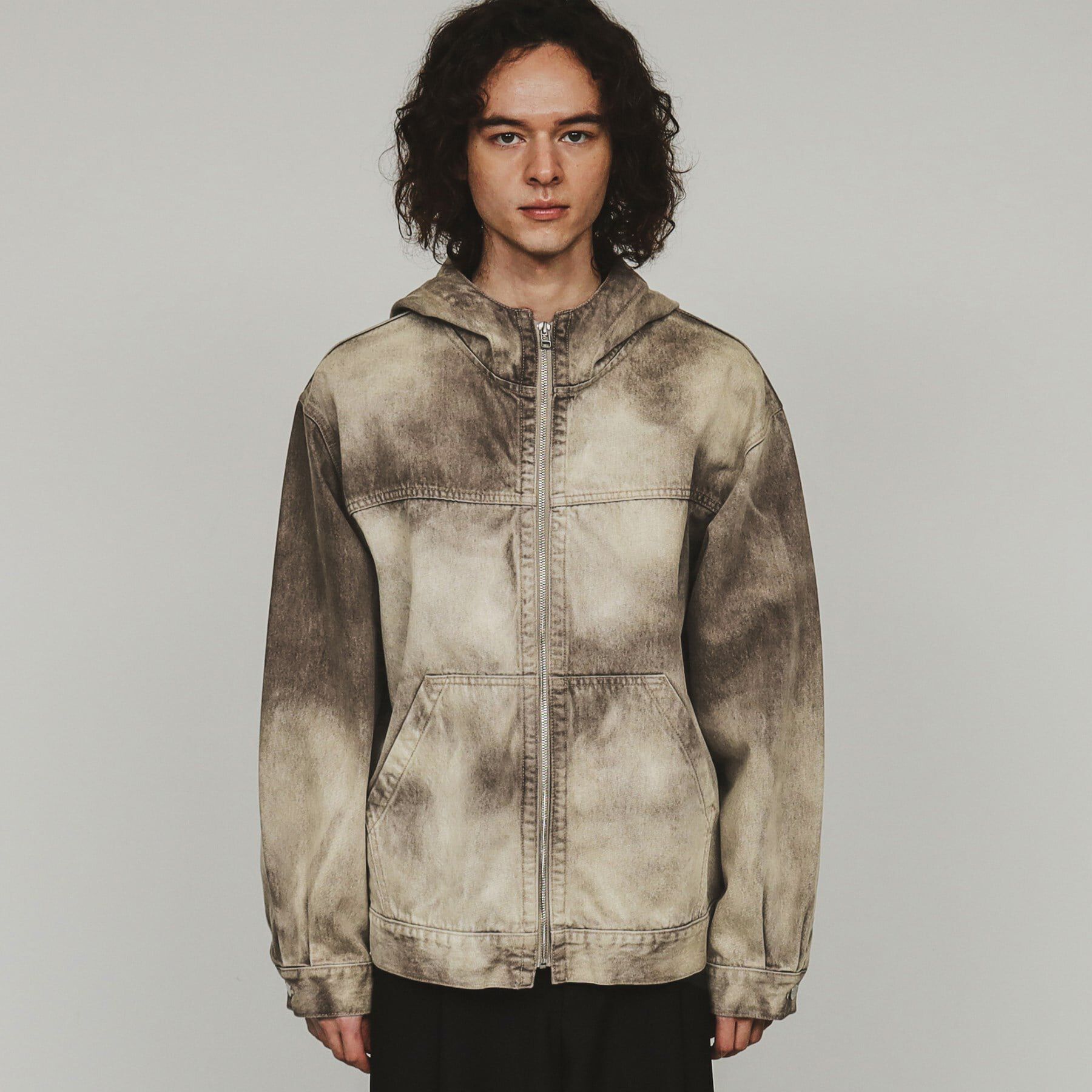 tk.TAKEO KIKUCHI「【セットアップ対応】フーデットデニムブルゾン」|ブルゾン・スタジャン|