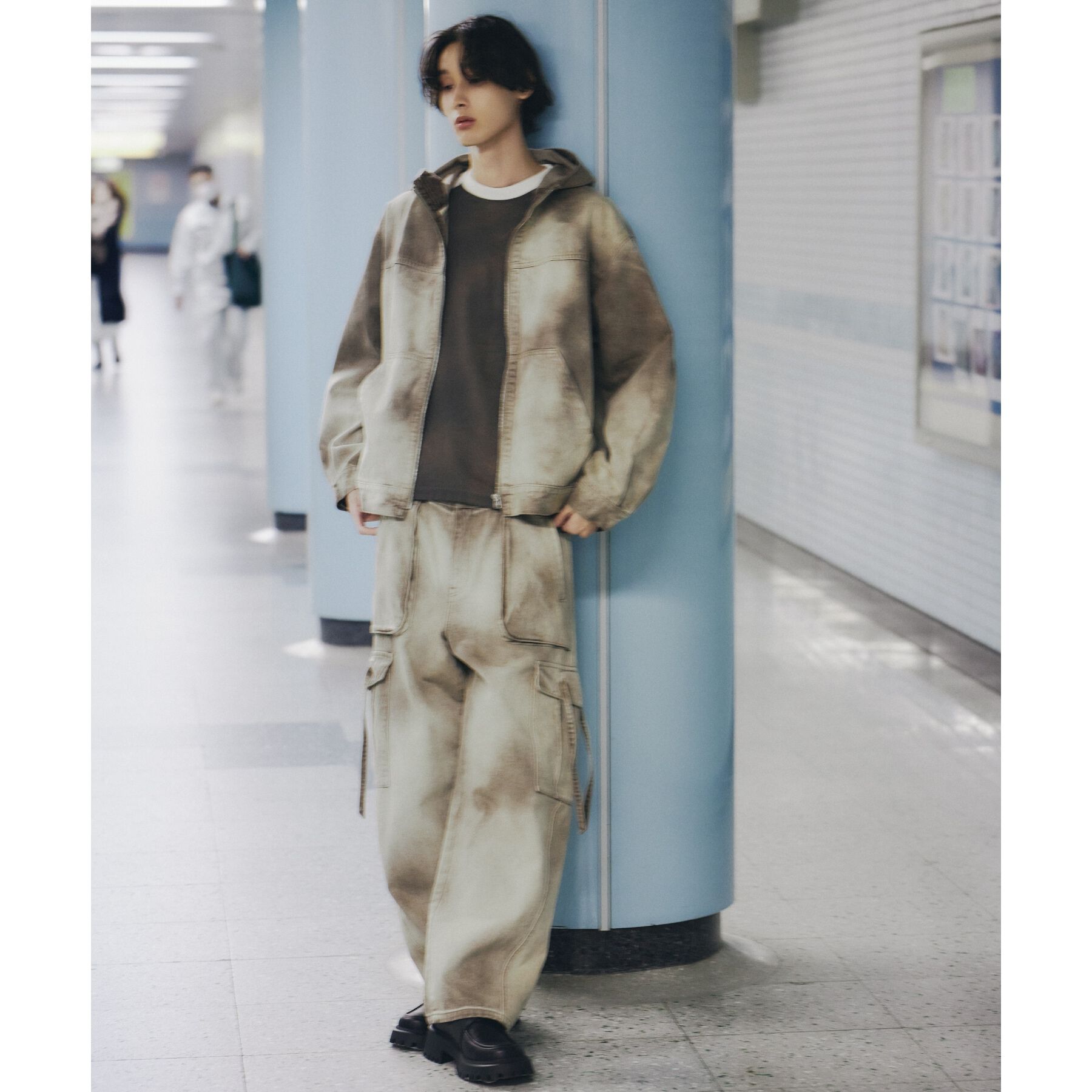 tk.TAKEO KIKUCHI「【セットアップ対応】フーデットデニムブルゾン」|ブルゾン・スタジャン|