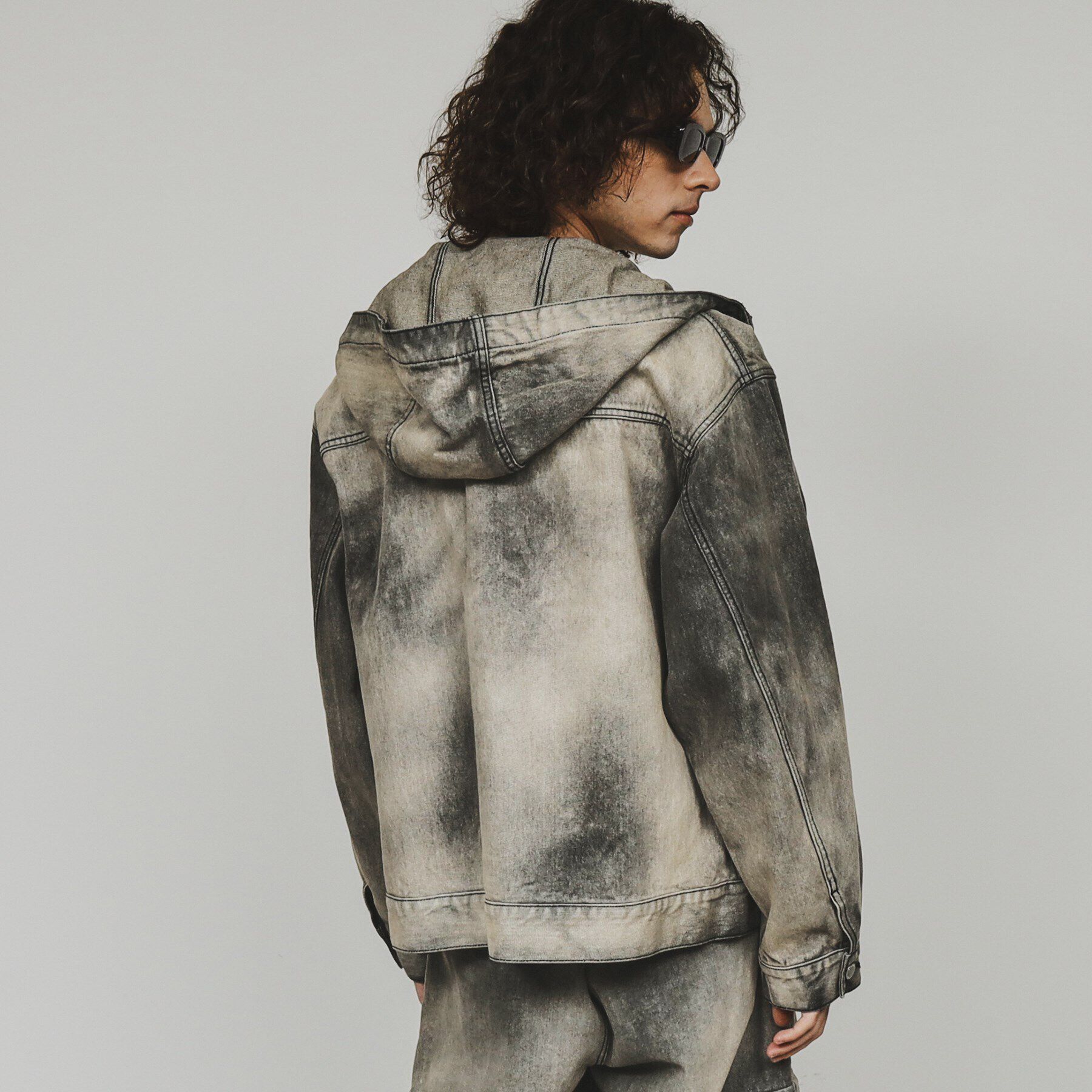 tk.TAKEO KIKUCHI「【セットアップ対応】フーデットデニムブルゾン」|ブルゾン・スタジャン|