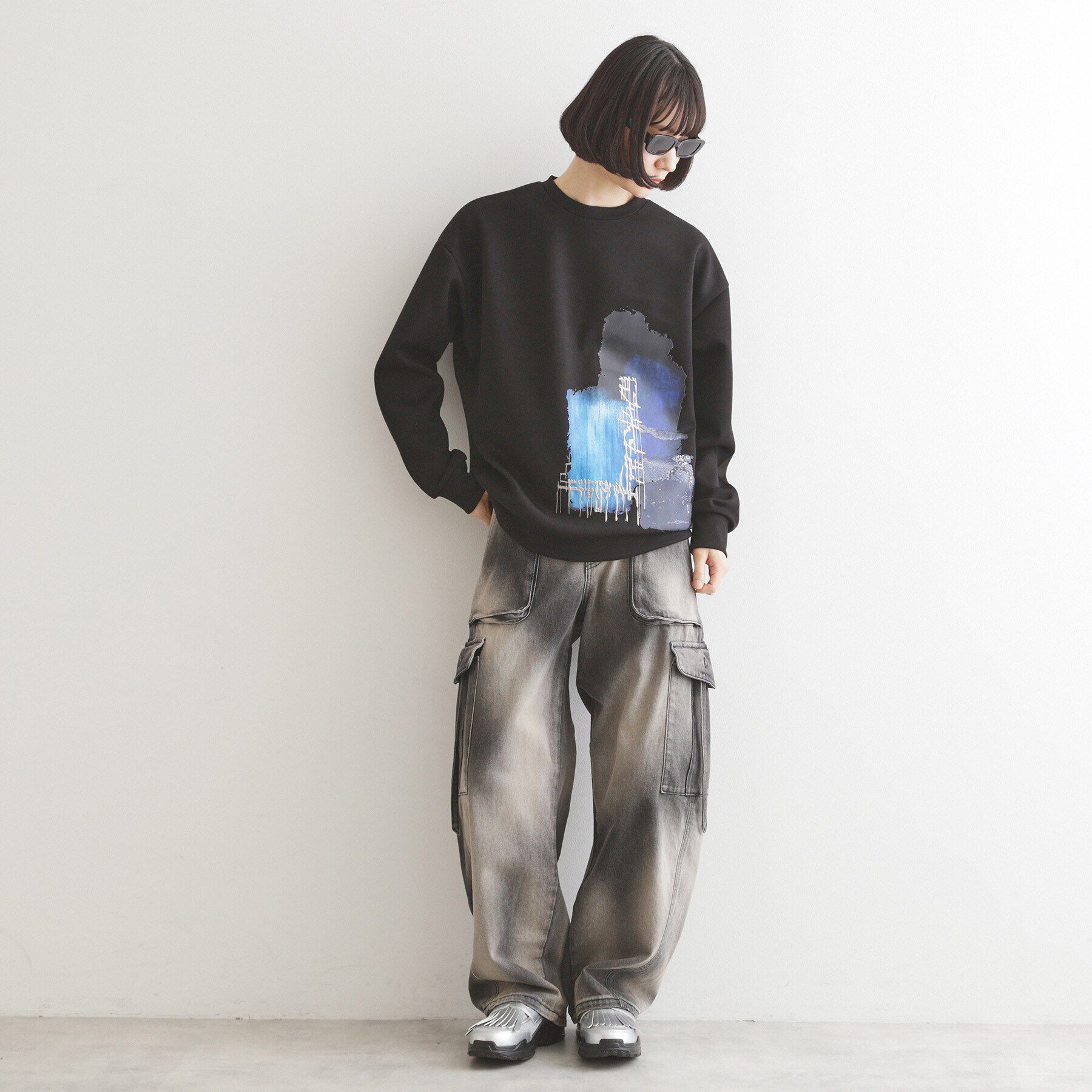 tk.TAKEO KIKUCHI「アブストラクトエンブロカットソー」|Tシャツ・カットソー|