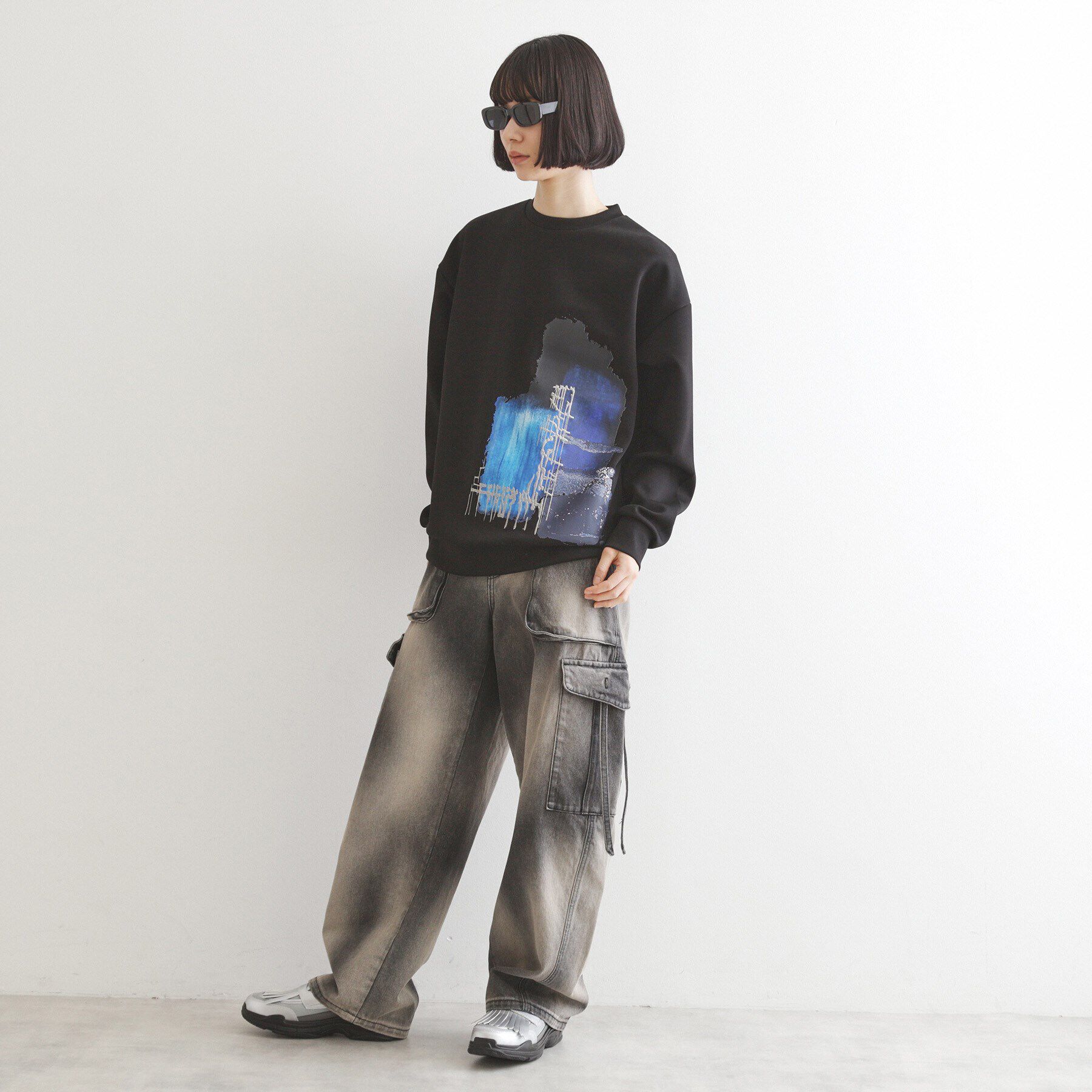 tk.TAKEO KIKUCHI「アブストラクトエンブロカットソー」|Tシャツ・カットソー|