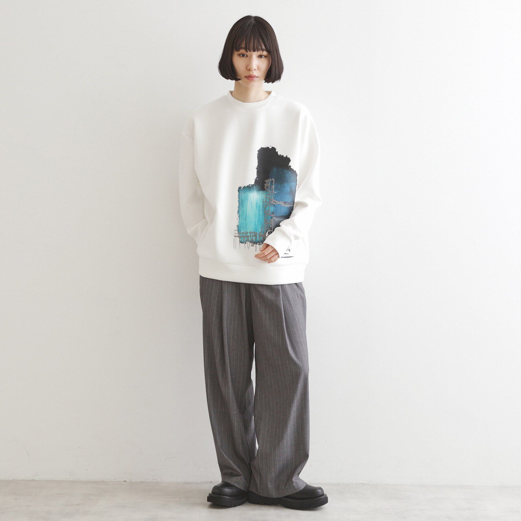 tk.TAKEO KIKUCHI「アブストラクトエンブロカットソー」|Tシャツ・カットソー|