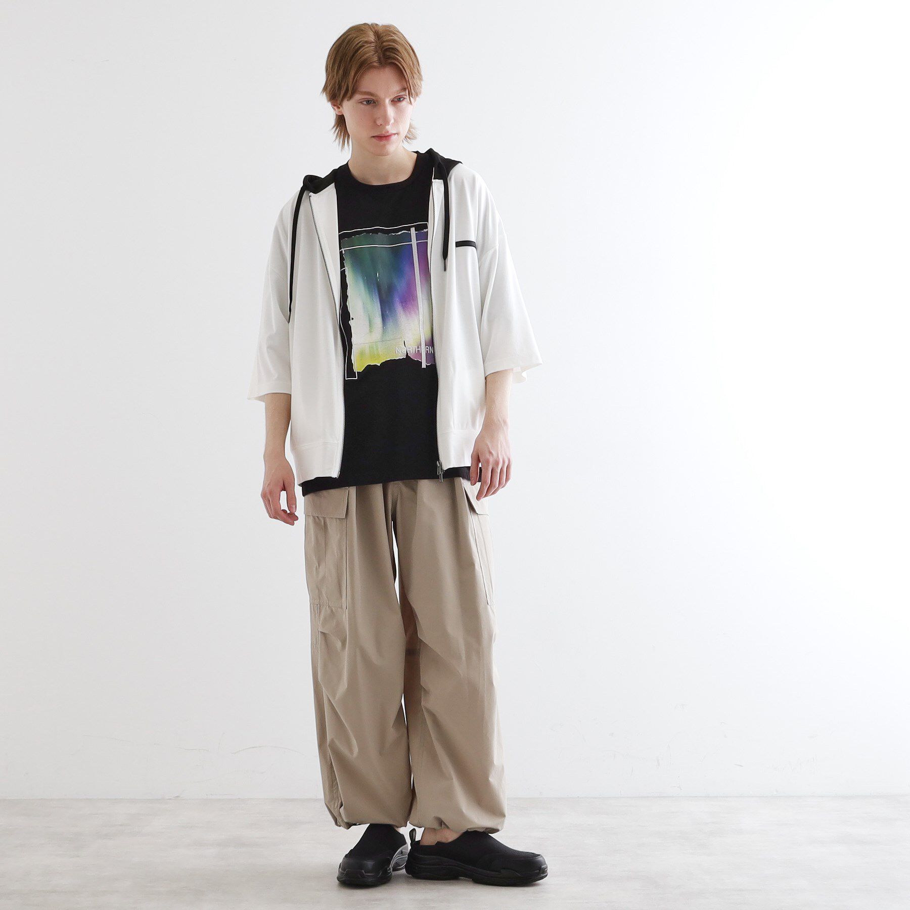 tk.TAKEO KIKUCHI「オーバージップパーカ」|パーカー|