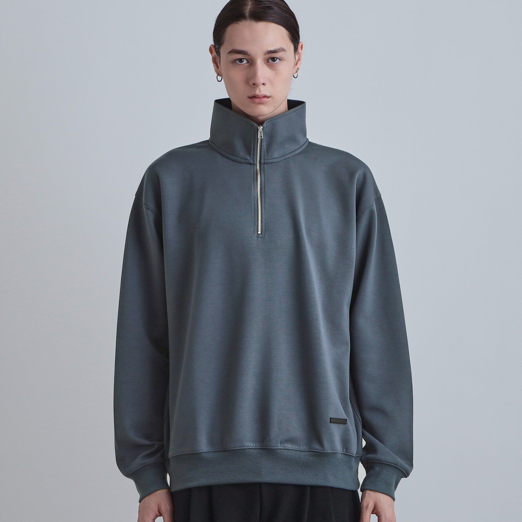 tk.TAKEO KIKUCHI「ハーフジップスウェット」|パーカー|