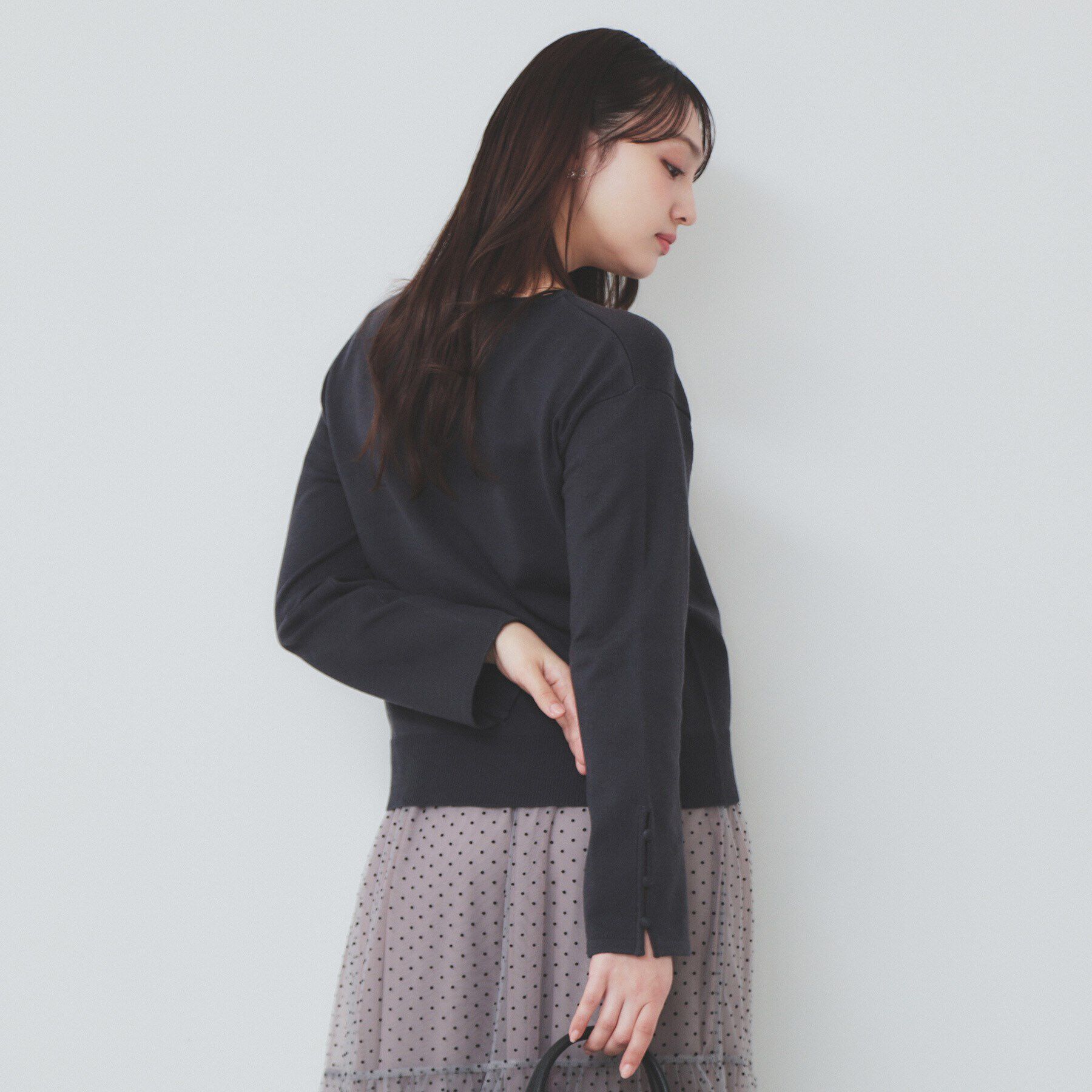 index「袖スリットスリーブニット【洗濯機洗い可】」|ニット・セーター|