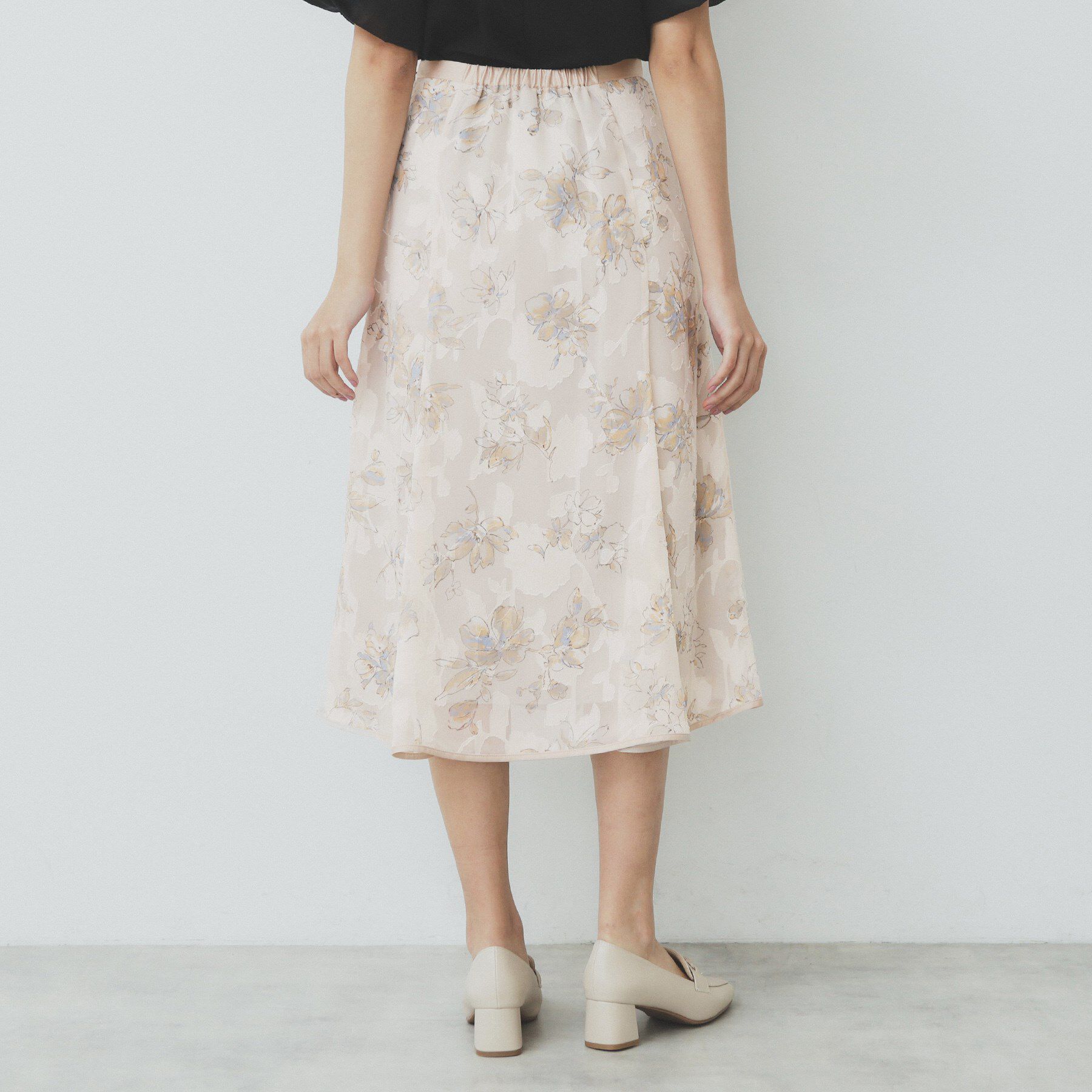 index「花柄マーメイドフレアスカート【洗濯機洗い可】」|スカート|