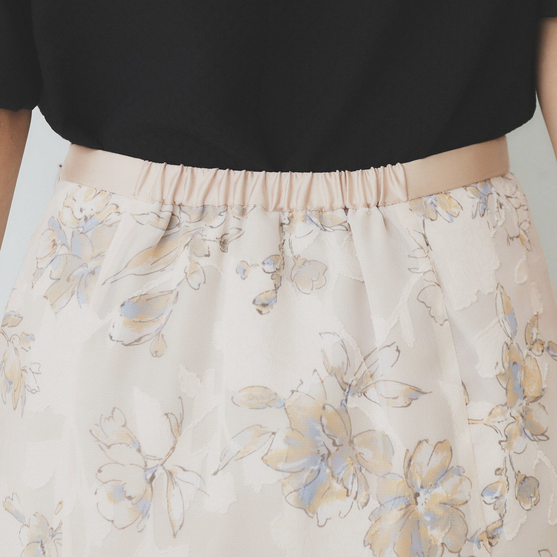 index「花柄マーメイドフレアスカート【洗濯機洗い可】」|スカート|