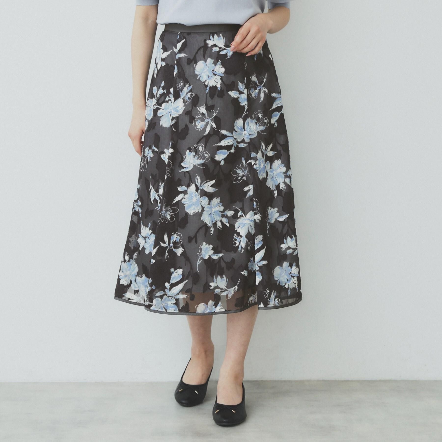 index「花柄マーメイドフレアスカート【洗濯機洗い可】」|スカート|