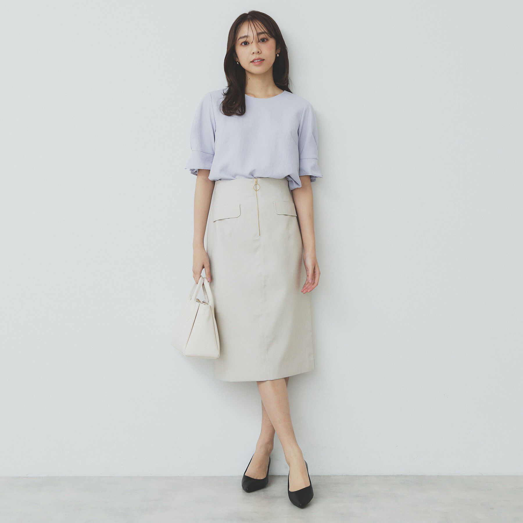 index「ジップタイトスカート【洗濯機洗い可/イージーアイロン】」|スカート|