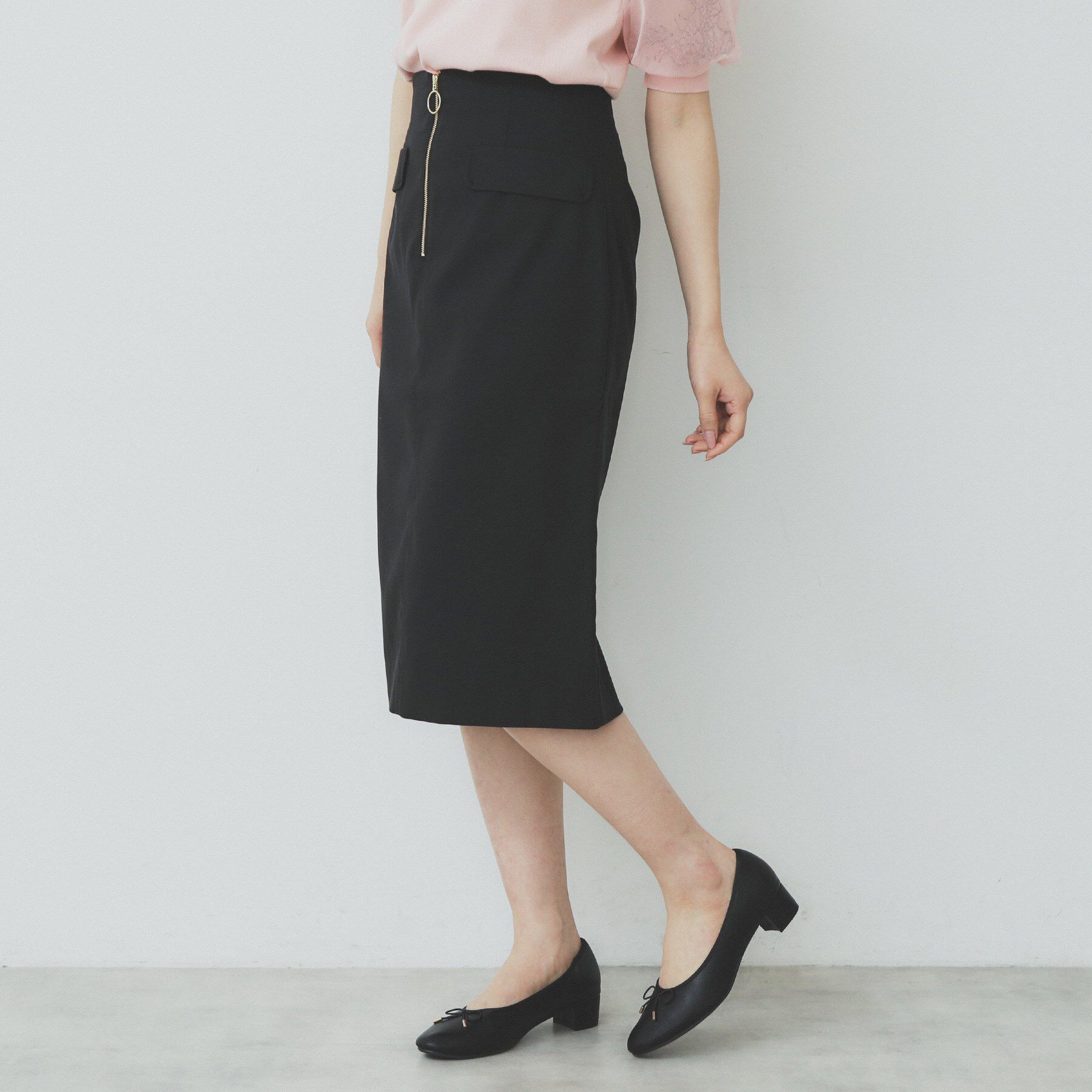 index「ジップタイトスカート【洗濯機洗い可/イージーアイロン】」|スカート|