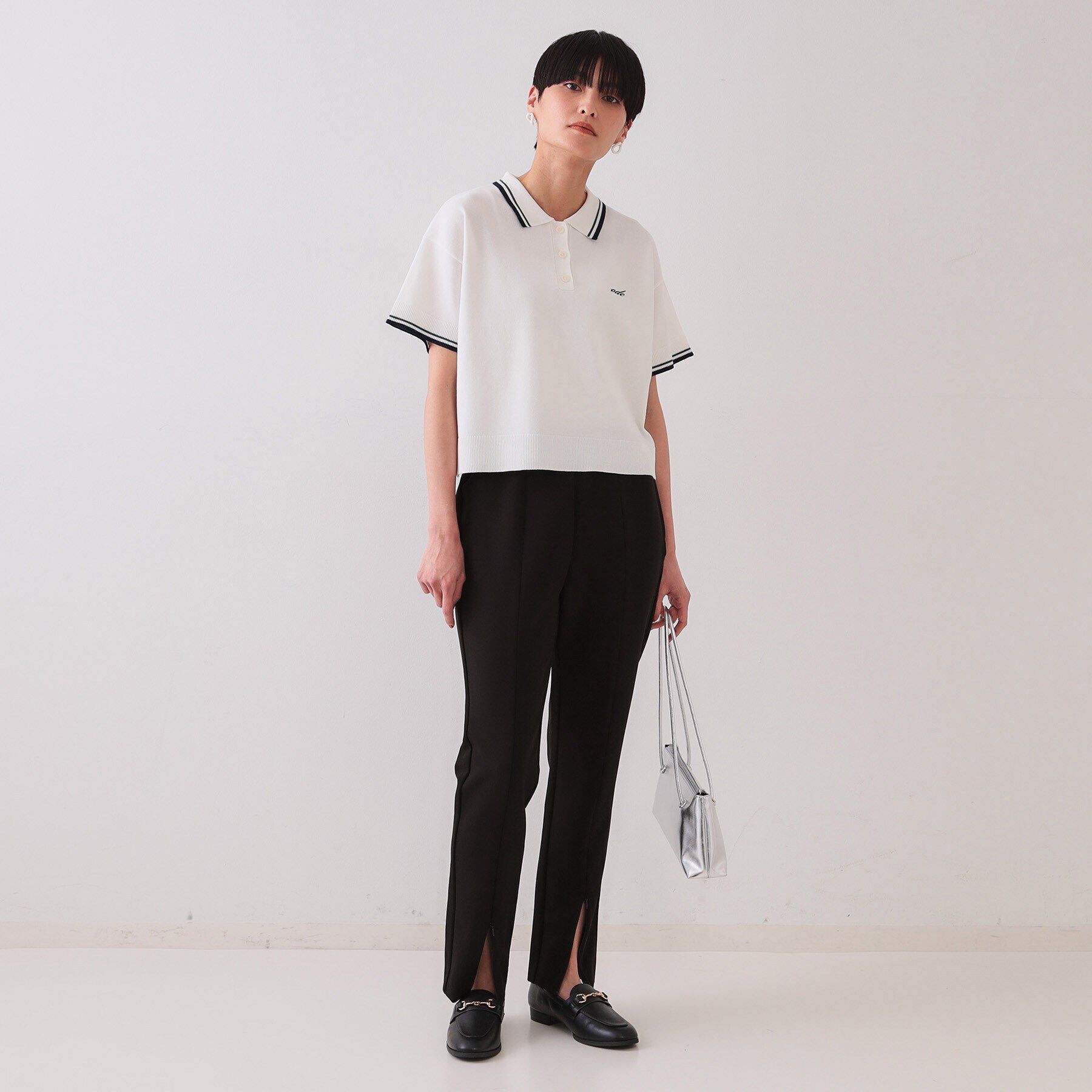 OPAQUE.CLIP「ストレッチ フロントスリットZIPスティックパンツ【洗濯機洗い可】」|その他|