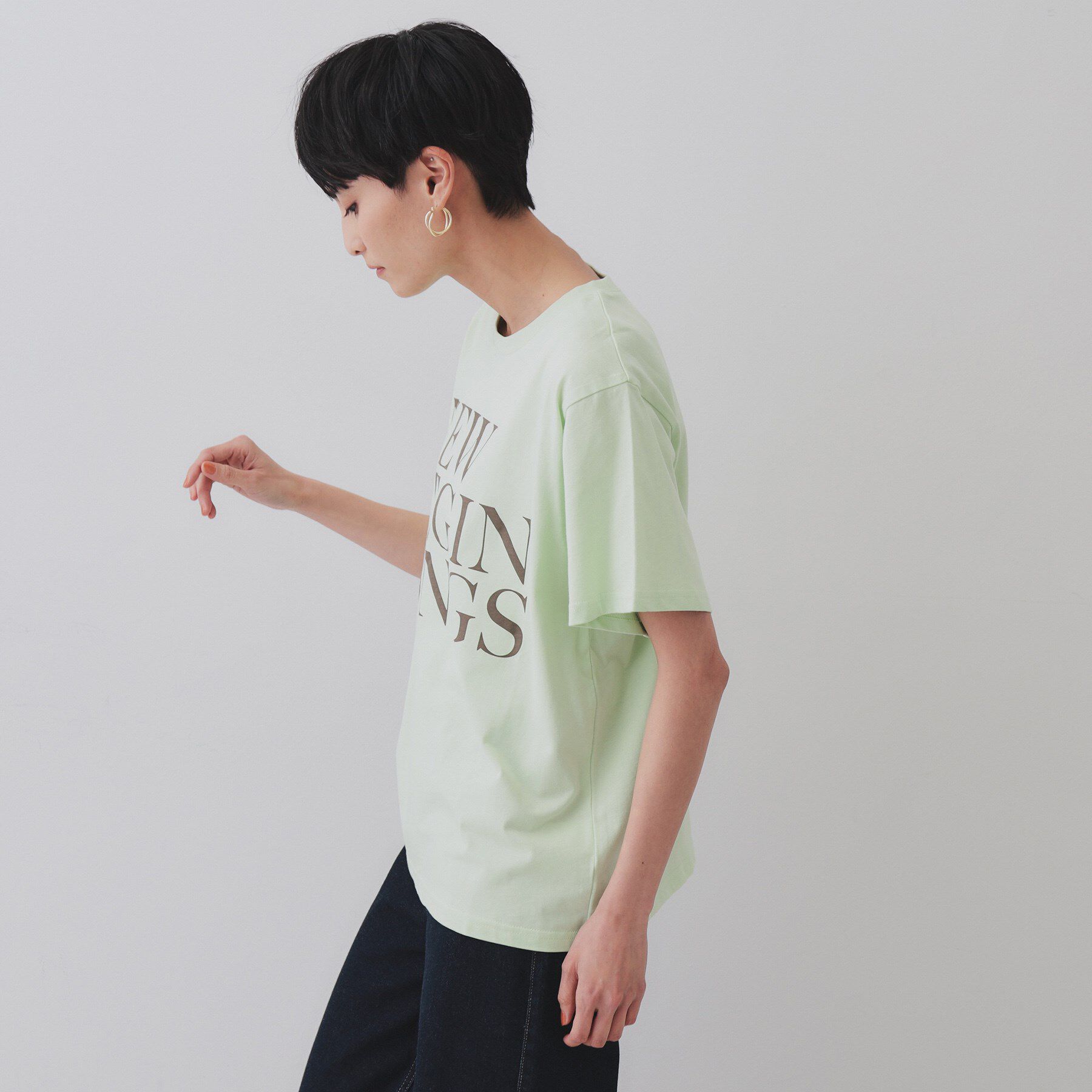 OPAQUE.CLIP「BIGロゴTシャツ【洗濯機洗い可】」|Tシャツ・カットソー|